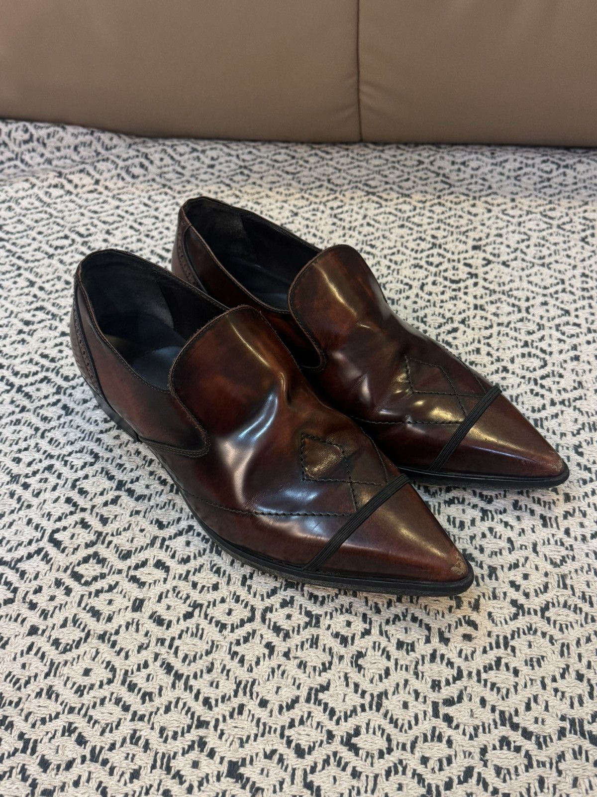 Stefan Cooke Stefan Cooke Brown Pointy Single Loafers Size US 10 / EU 43 - 1 Thumbnail