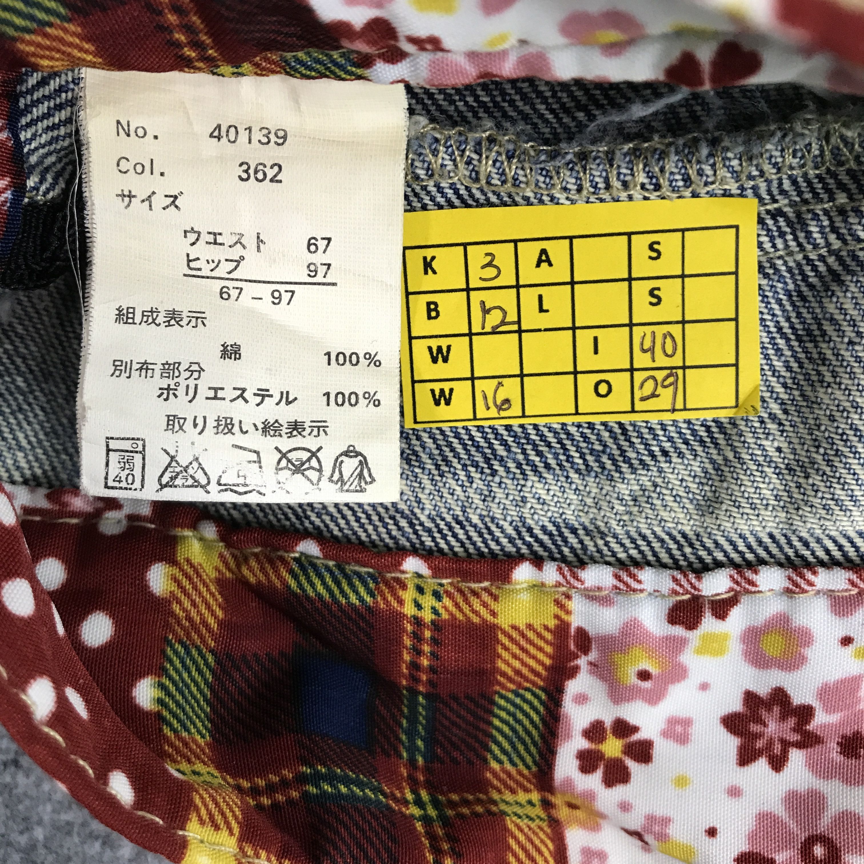 Japanese Brand Double waist Japanese brand patchwork jean Size US 32 / EU 48 - 13 Thumbnail
