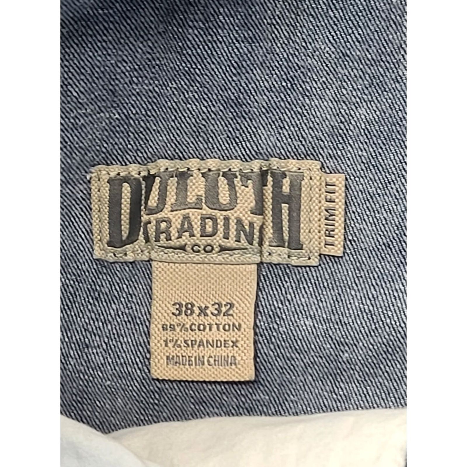 Vintage Duluth Trading Flex Weekender Jeans Mens 38x32 Straight Leg Stretch Denim Blue 5-Pocket Regular Rise Modern Fit Mens Jeans Size US 38 / EU 54 - 2 Thumbnail