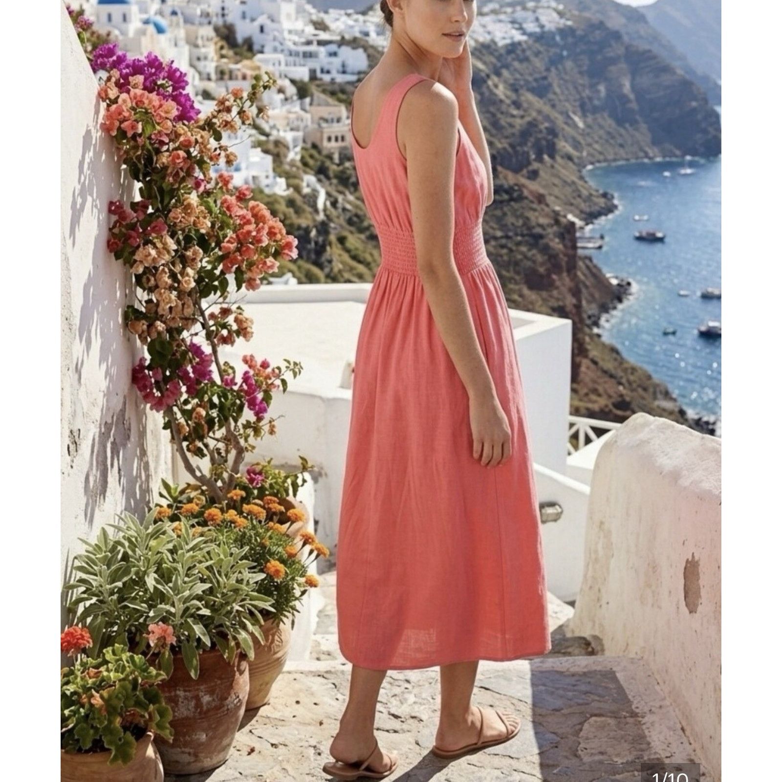 Other NWT Tuckernuck Pomander Place Midi Dress Smocked Waist XXL Size XXL / US 16-18 / IT 52-54 - 2 Thumbnail