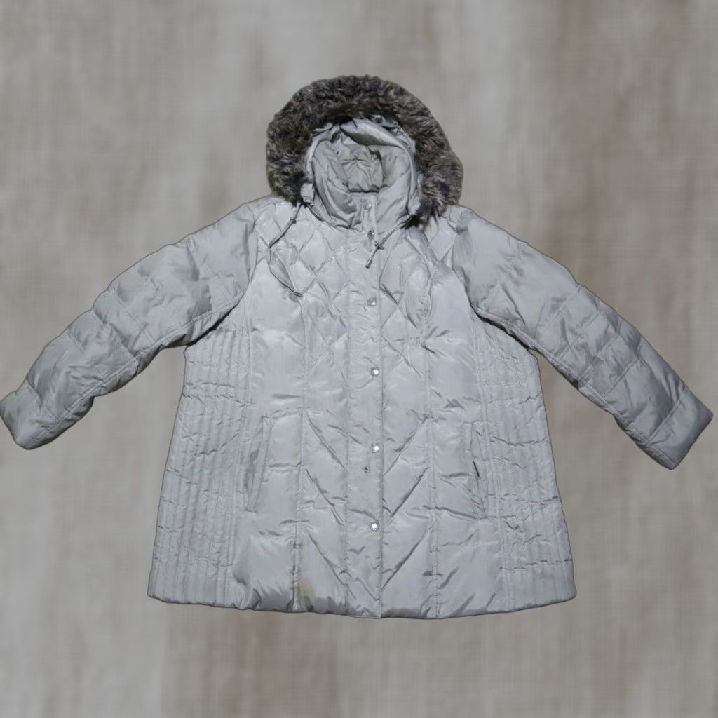 London Fog London Fog Jacket Women 2XL Tan Lightweight Puffer Trench Coat Womens Size XXL / US 16-18 / IT 52-54 - 1 Thumbnail