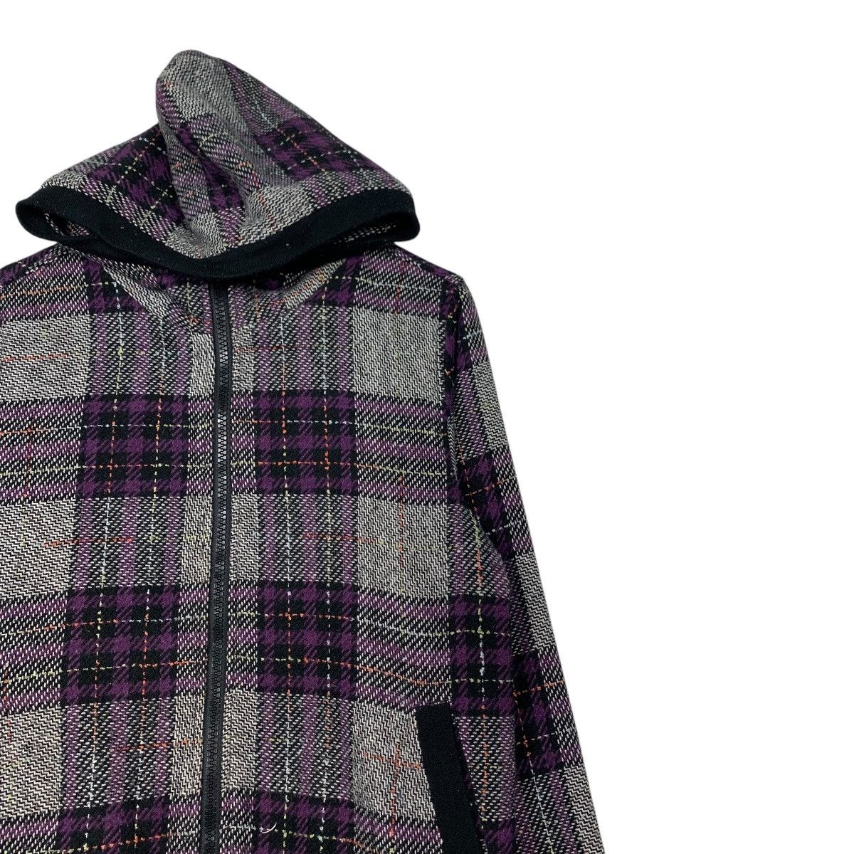Japanese Brand POWER TO THE PEOPLE Checked Zipper Hoodie Jacket #2286-C101 Size US M / EU 48-50 / 2 - 5 Thumbnail