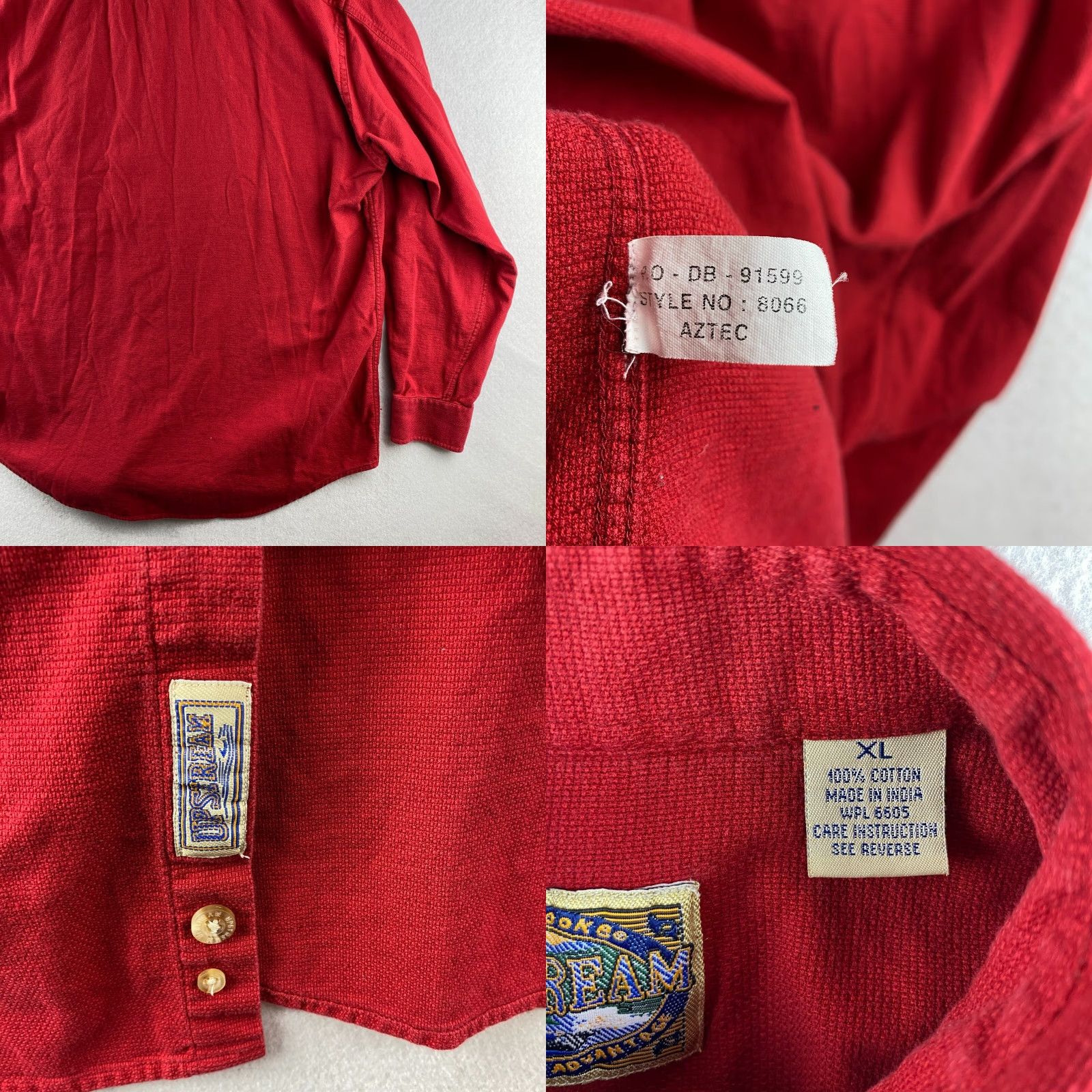 Dunbrooke Dunbrooke Button-Up Shirt Mens XL Red Long Sleeve Collared Pocket Outdoor Shirt Size US XL / EU 56 / 4 - 10 Thumbnail
