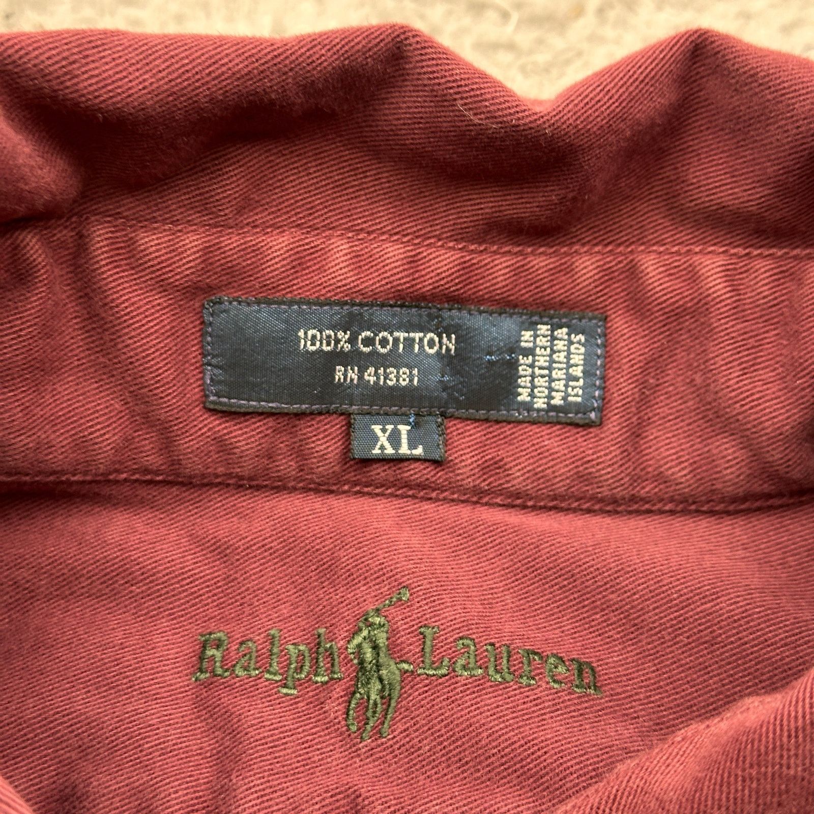 Ralph Lauren VTG Ralph Lauren The Blaire Button Down Red Shirt Mens XL Size US XL / EU 56 / 4 - 2 Thumbnail
