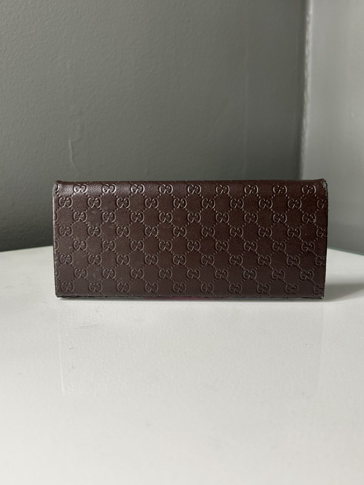 Gucci Gucci Guccissima Chocolate Brown Sunglasses Case Cardholder Size ONE SIZE - 10 Thumbnail
