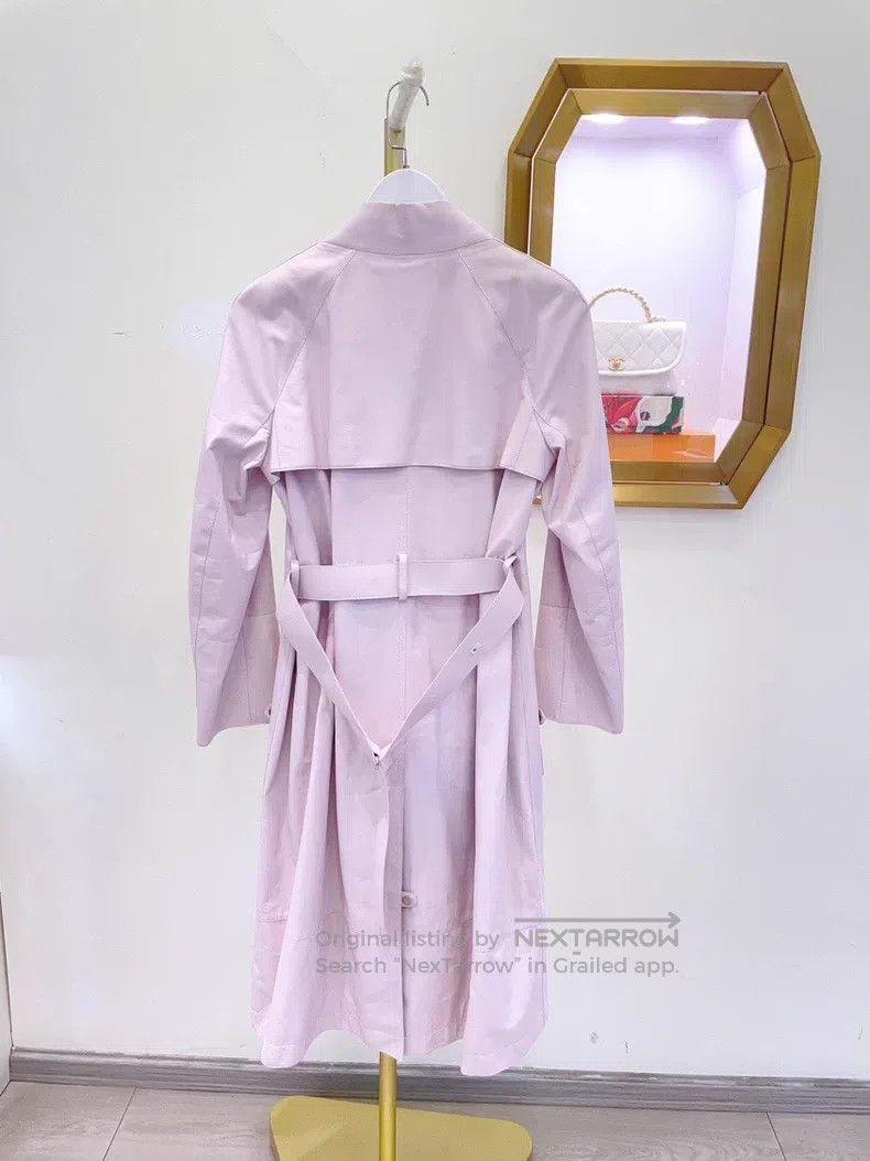 Hermes Hermes Cherry blossom pink long trench coat and leather ja Size XS / US 0-2 / IT 36-38 - 3 Thumbnail