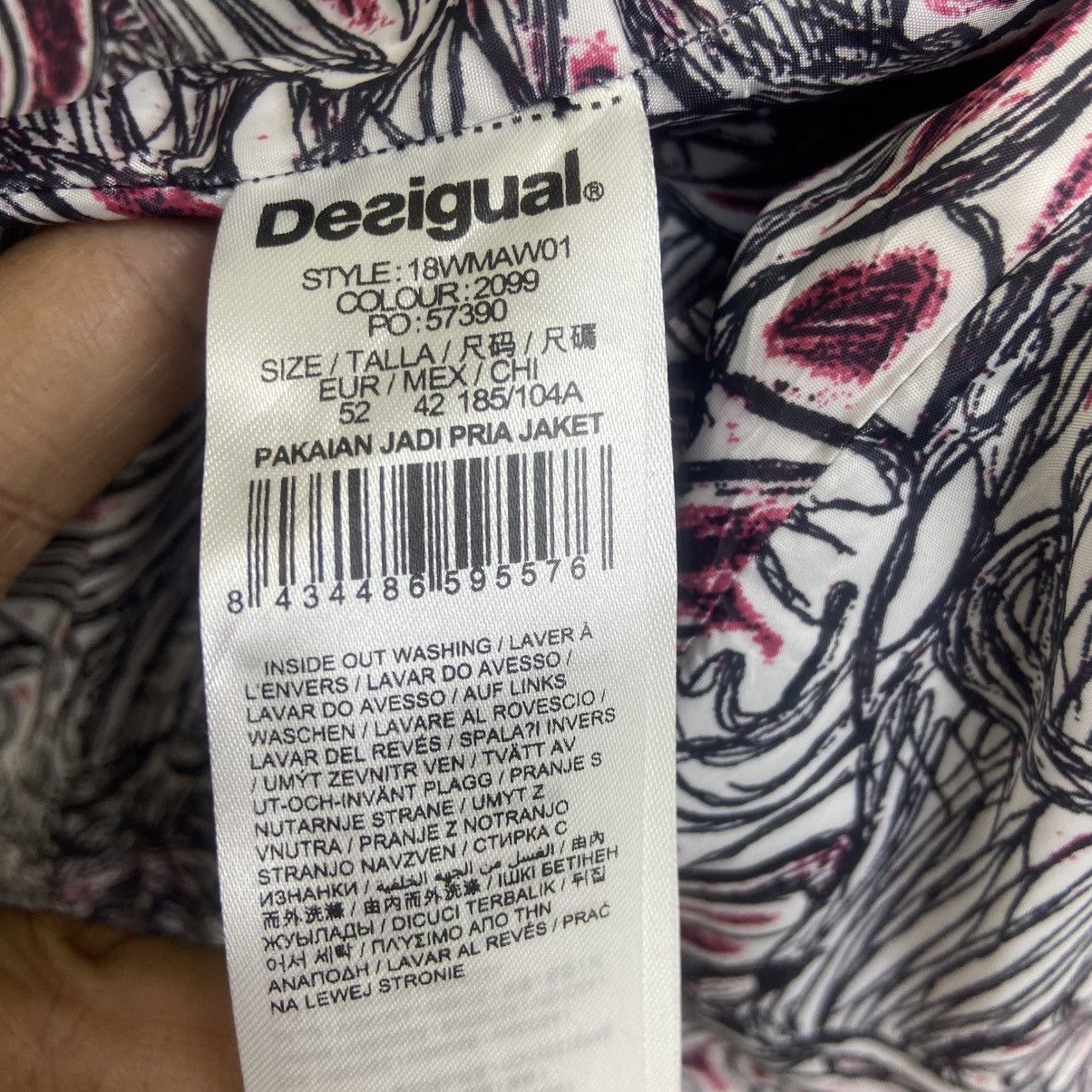 Desigual Japanese Brand Street Fashion Desigual Man Art Blazer Coat Size US M / EU 48-50 / 2 - 11 Thumbnail