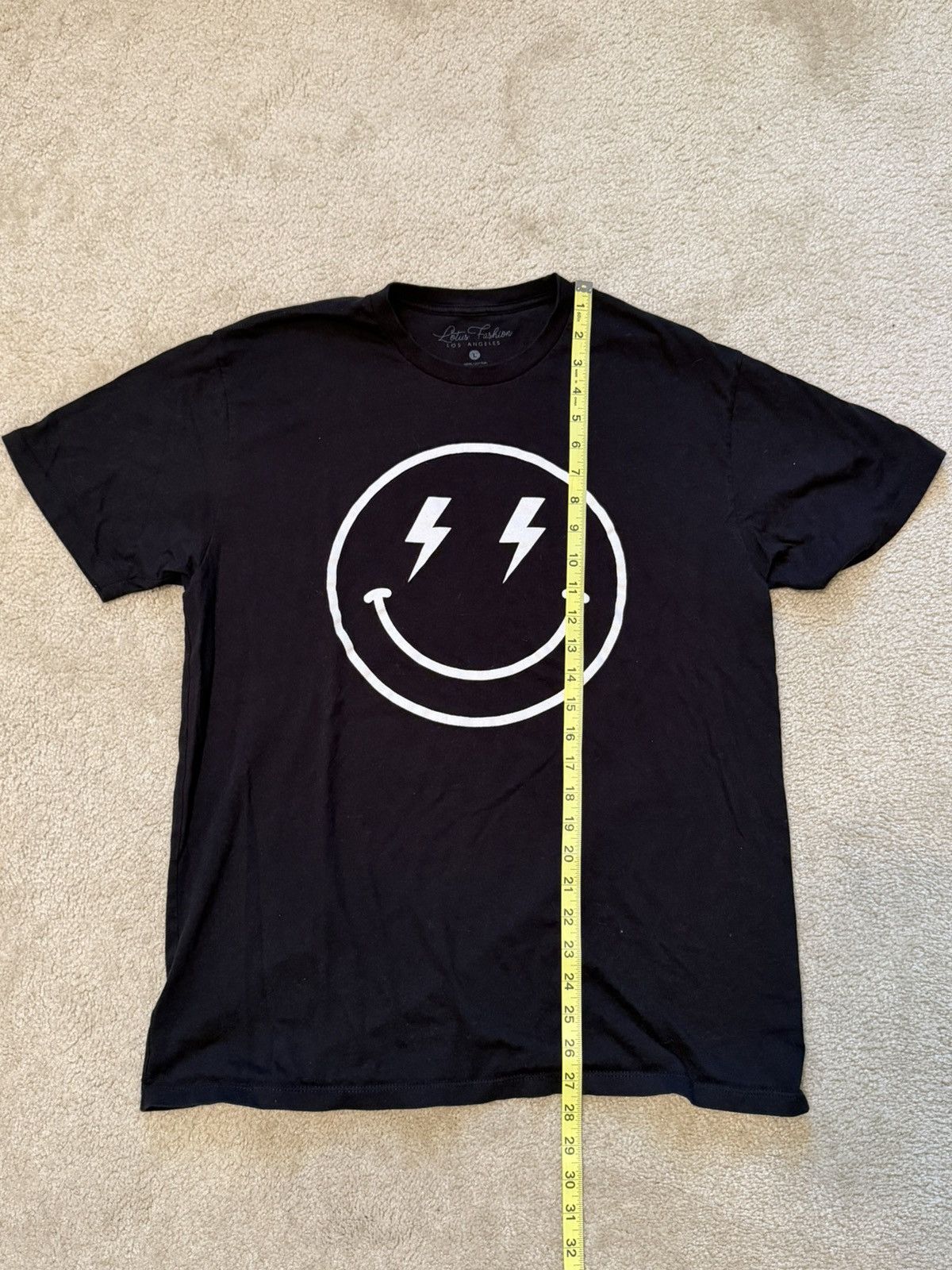 Other Lotus Fashion Los Angeles Smiley Face Lightning Bolt Tee Size US L / EU 52-54 / 3 - 2 Thumbnail