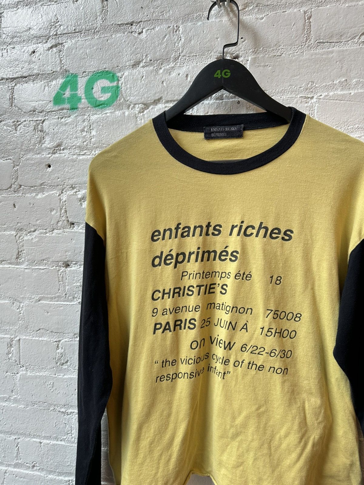 Enfants Riches Deprimes ERD CHRISTIES LIMMITED 1-10 LONG SLEEVE Size US S / EU 44-46 / 1 - 1 Thumbnail