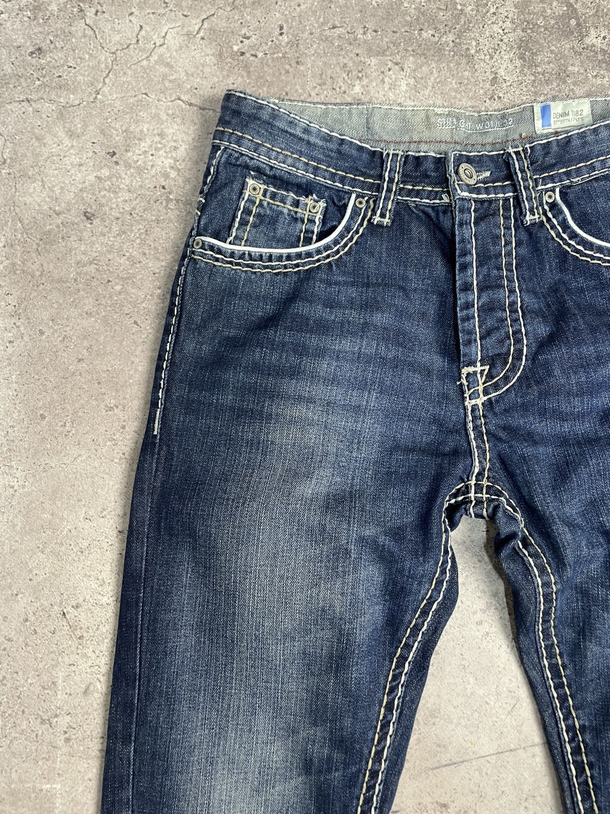 True Religion Vintage Y2K Like True Religion Distressed Jeans Ripped Blue Size US 31 - 6 Thumbnail