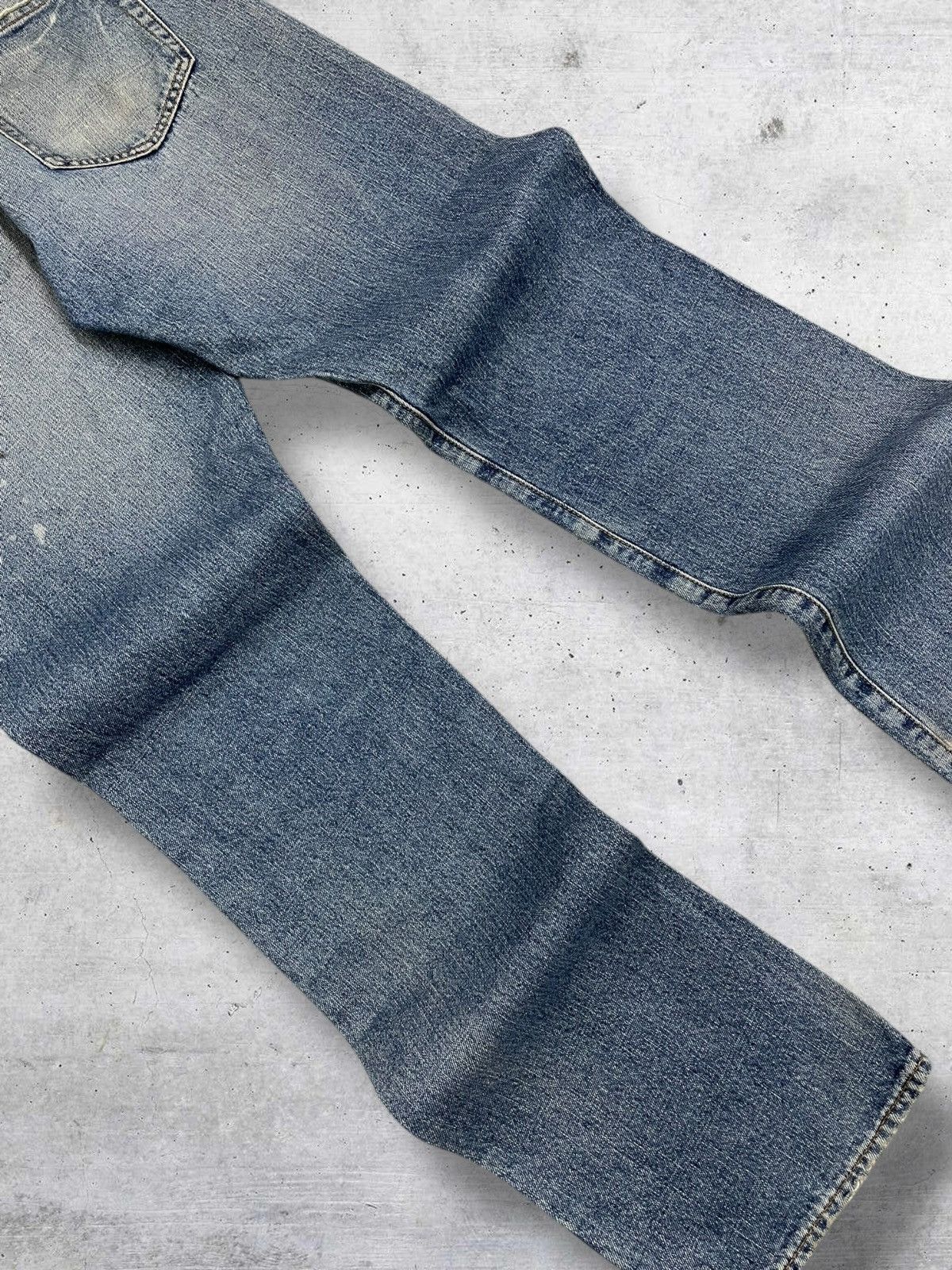 semanticdesign VINTAGE JAPAN IN THE ATTIC SPLASH RIPPED DISTRESSED DENIM Size US 30 / EU 46 - 13 Thumbnail