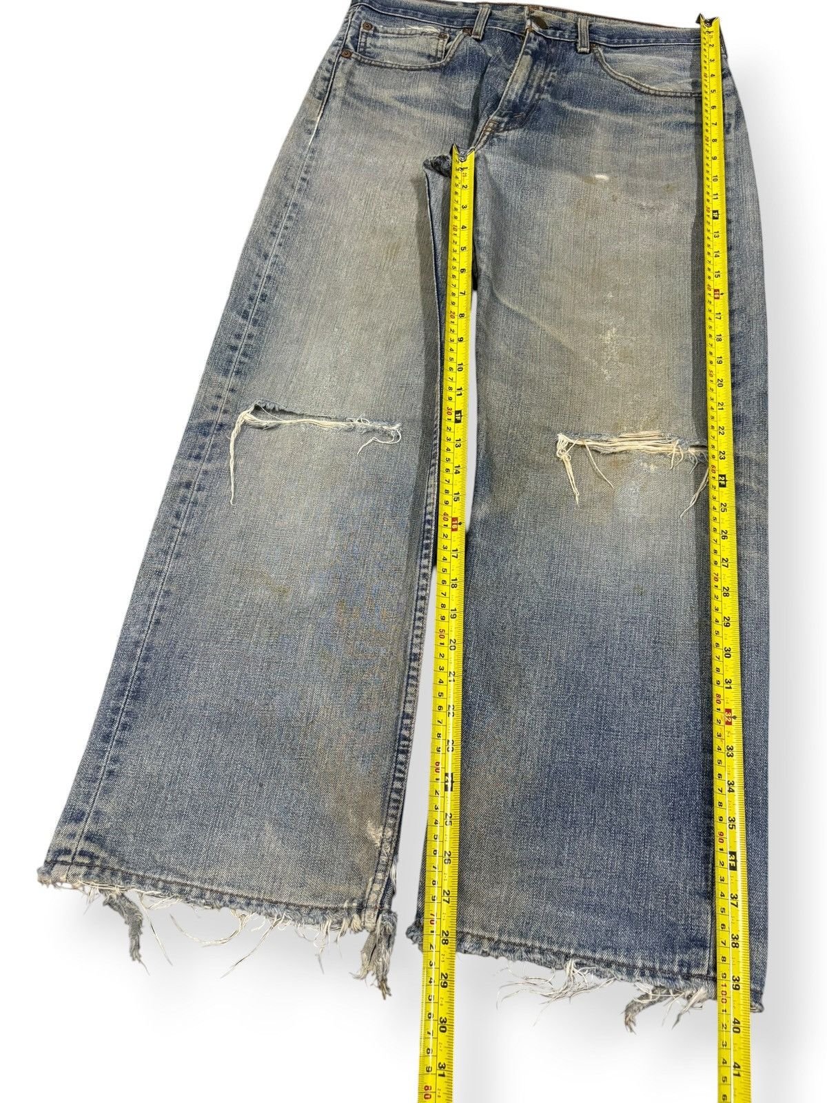 Levi's Vintage 90s Levis 512 Rusty Mud Wash Baggy Distressed Jeans Size US 33 - 13 Thumbnail