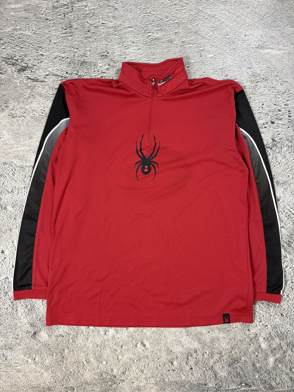 Spyder Spyder long sleeve red half zip sweatshirt motocross running Size US XL / EU 56 / 4 - 1 Thumbnail
