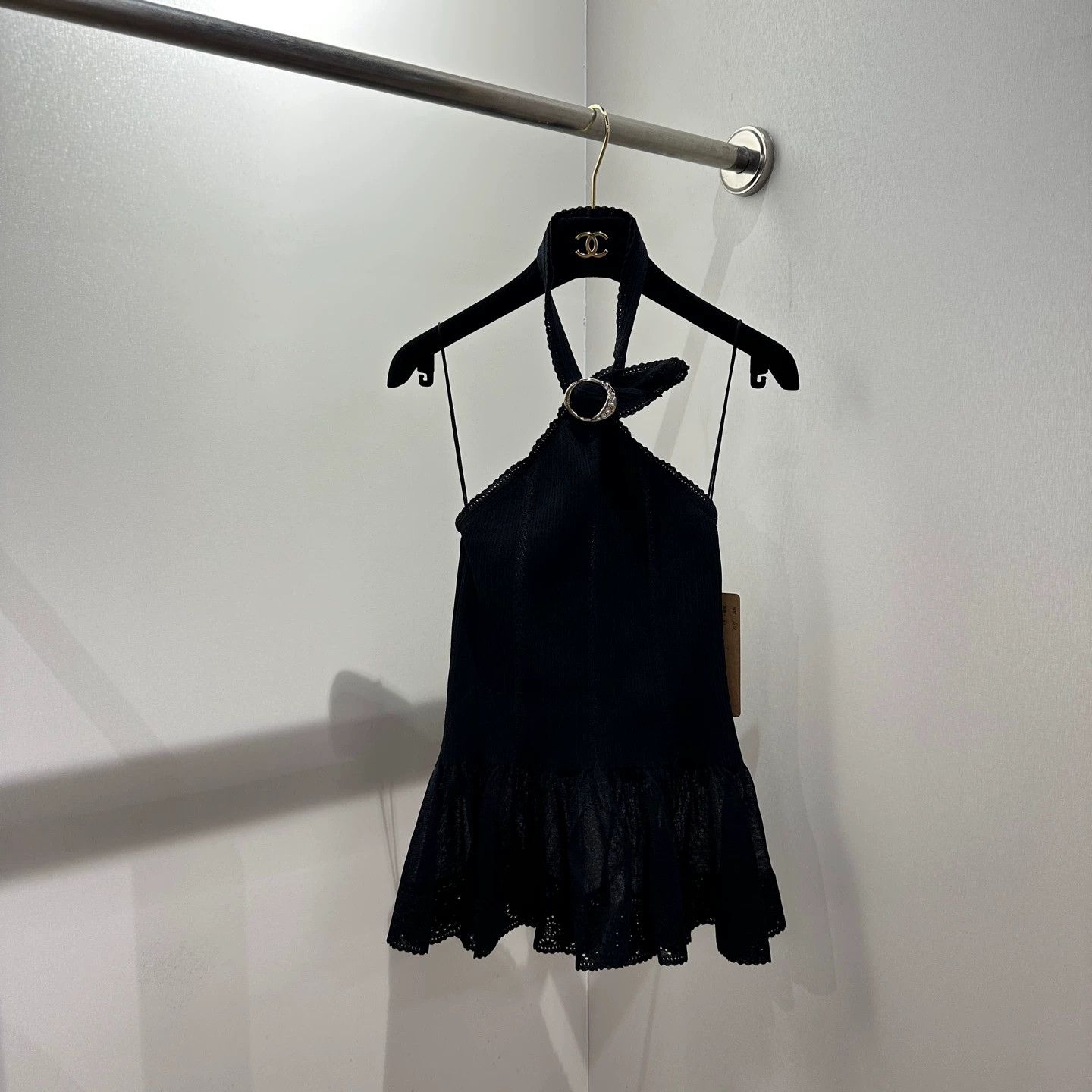 Chanel Chanel may208 26C Crystal Halter Neck Camisole 36 Silk Size XS / US 0-2 / IT 36-38 - 2 Thumbnail