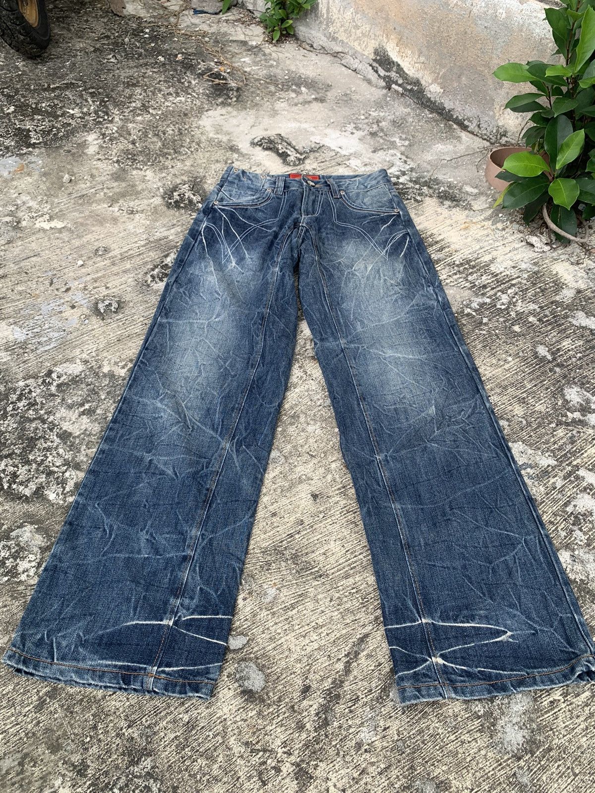 If Six Was Nine × Indian Motorcycle × Le Grande Bleu (L.G.B.) Indian motercycles jeans Size 27" / US 4 / IT 40 - 5 Thumbnail