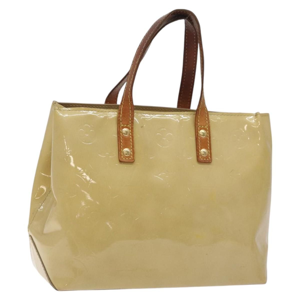 Louis Vuitton LOUIS VUITTON Monogram Vernis Reade PM Hand Bag Beige M91334 Size ONE SIZE - 1 Thumbnail