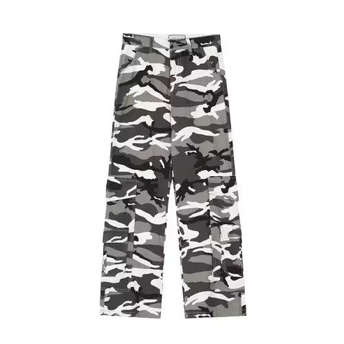 image of Vintage Camo Baggy Pattern Flared Cargo Pants, Men's (Size 32)