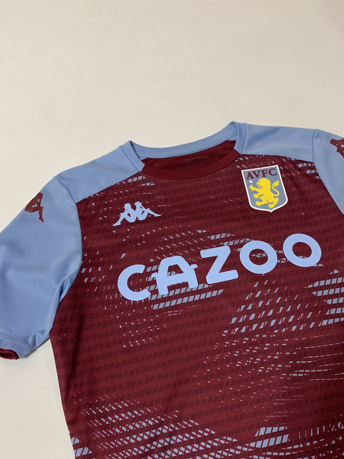 Kappa Aston Villa 2021 - 2022 Home Football Shirt Kappa Cazoo Size US L / EU 52-54 / 3 - 2 Thumbnail