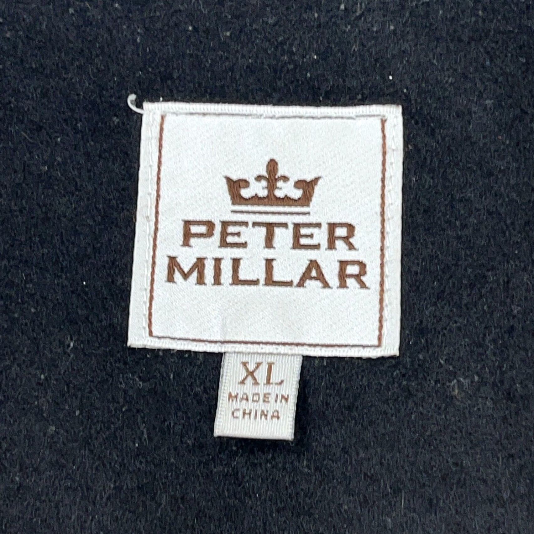Peter Millar Peter Millar Vest Men XL Black Brown Full Zip Snap Wool Cashmere Blend Hendrick Size US XL / EU 56 / 4 - 4 Thumbnail