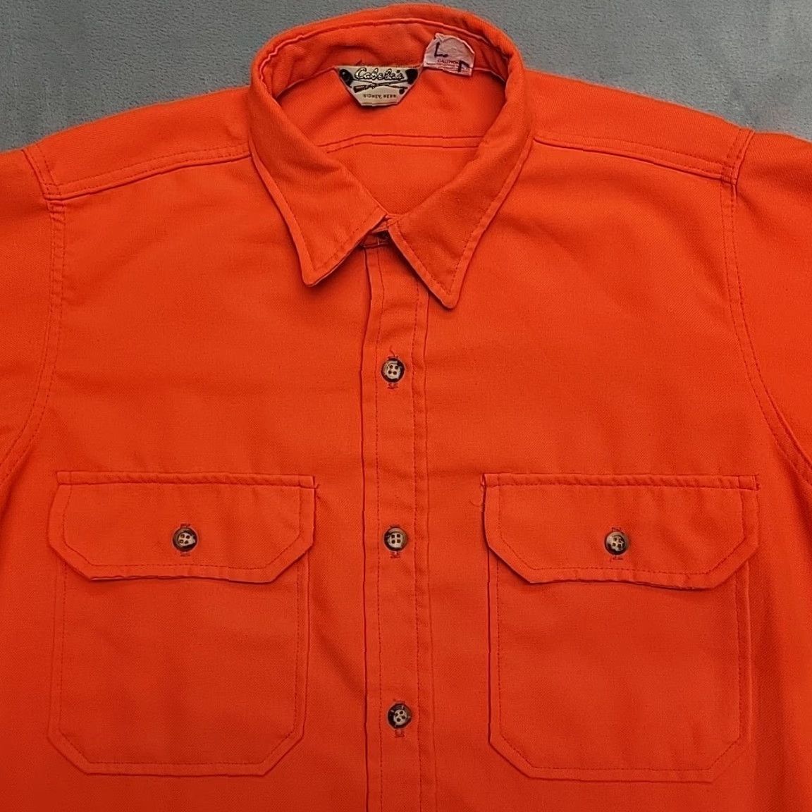 Vintage VINTAGE Cabela's Shirt Mens L Orange Long Sleeve Dacron Hunting Made in USA Shirt Mens L Orange Long Sleeve Dacron Hunting Made in USA Size US L / EU 52-54 / 3 - 3 Thumbnail