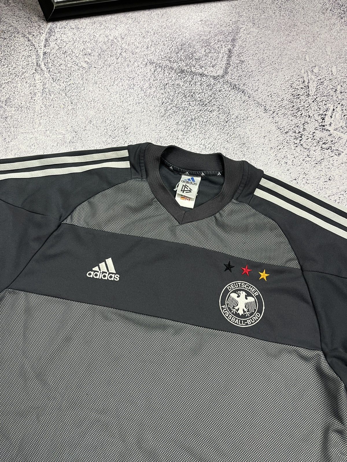Vintage Rare Vintage 2002 Germany World Cup Away Soccer Jersey Shirt Size US L / EU 52-54 / 3 - 5 Thumbnail