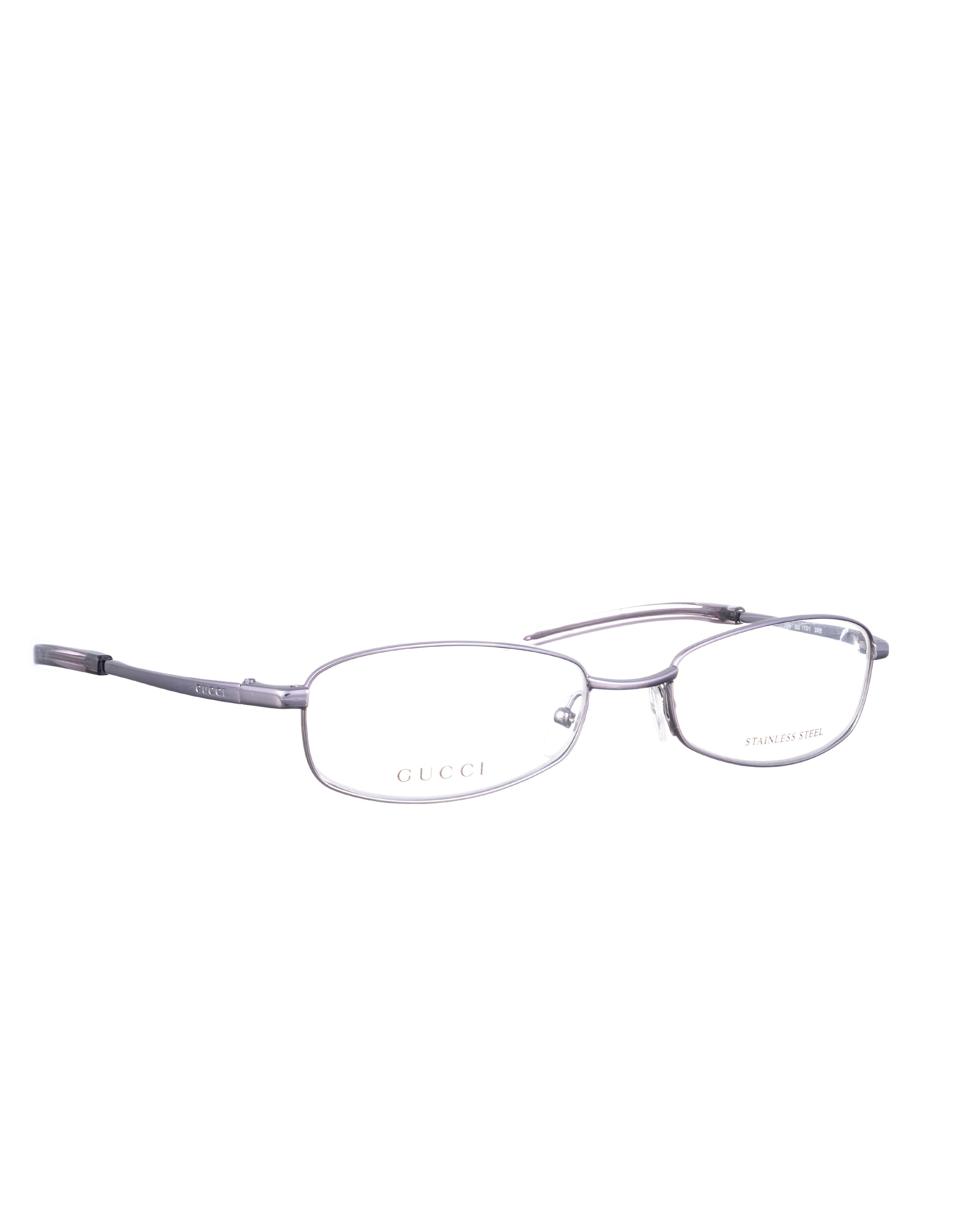 Gucci Gucci 00s Metallic Thin Glasses Size ONE SIZE - 3 Thumbnail