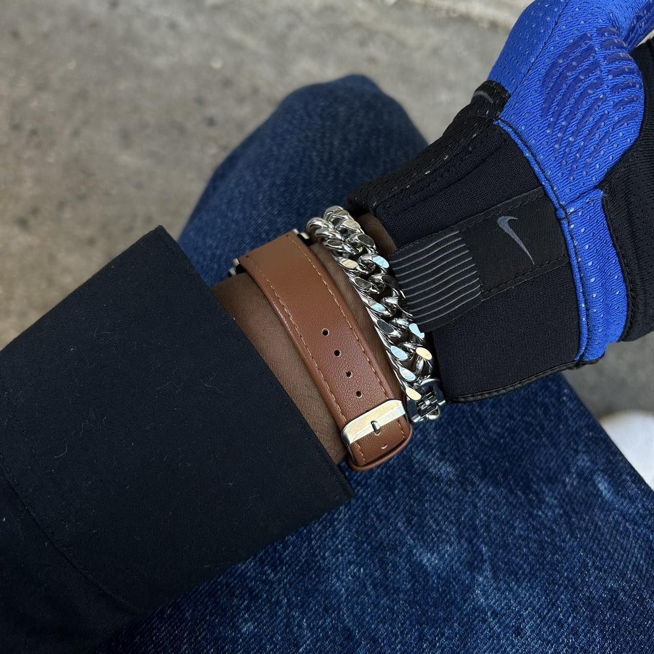 Japanese Brand × Vintage Vintage 2000s Style Rectangular Quartz “Tank” Leather Watch Size ONE SIZE - 3 Thumbnail