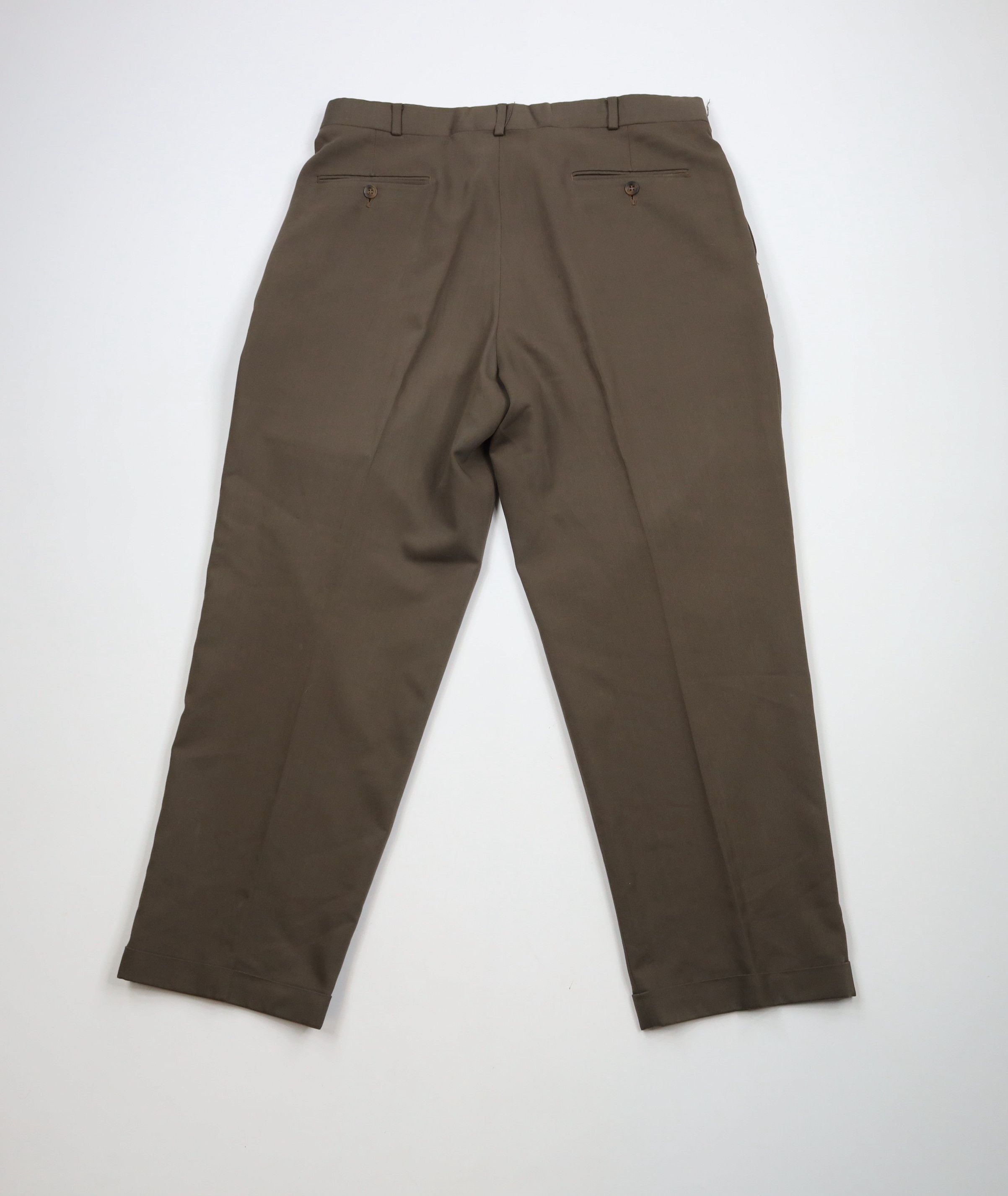 Levi's × Vintage Vintage 90s Levis Rayon Blend Wide Leg Chino Pants Brown USA Size US 36 / EU 52 - 13 Thumbnail