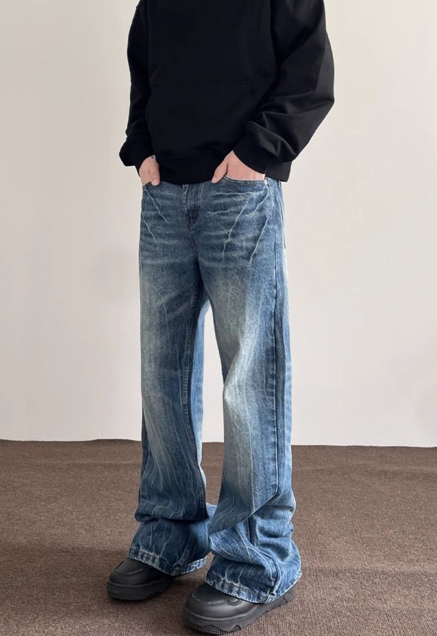 Japanese Brand × Jean Men Baggy Gradient Color Denim Jeans Size US 30 / EU 46 - 1 Thumbnail