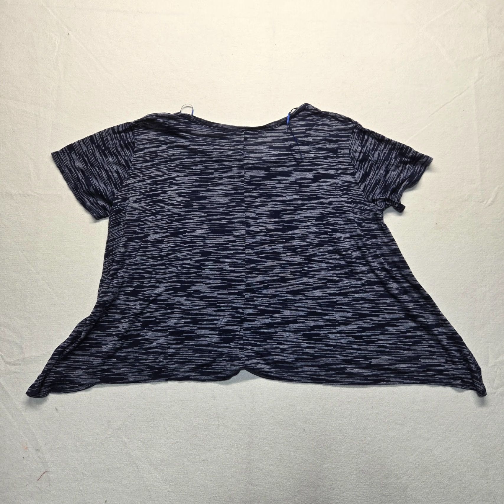 Vintage Ambiance Shirt Short Sleeve Blouse Adult 3XL Blue Solid Women Regular Loose Casual Shirt 3XL Women Size XXL / US 16-18 / IT 52-54 - 6 Thumbnail