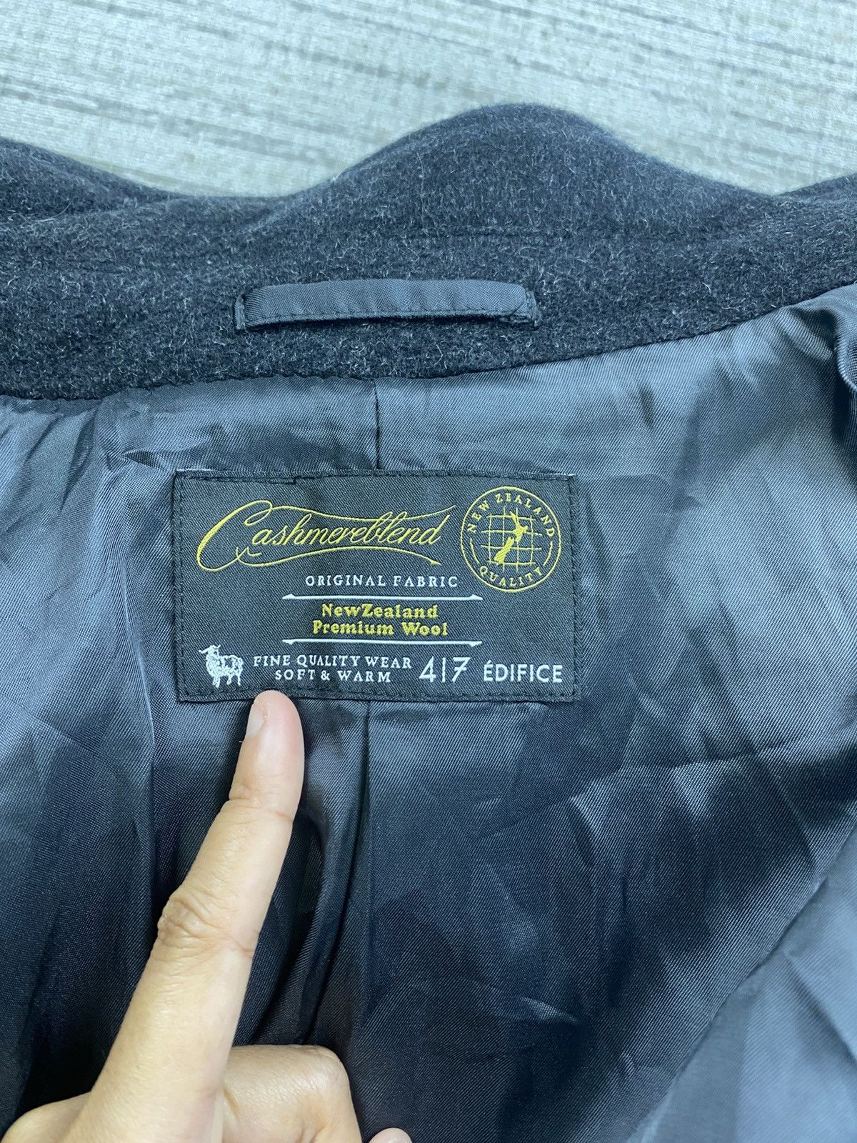 Edifice Japan × Vintage Vintage Edifice Japan Cashmere Wool Trench Coat Jacket Size US M / EU 48-50 / 2 - 7 Thumbnail