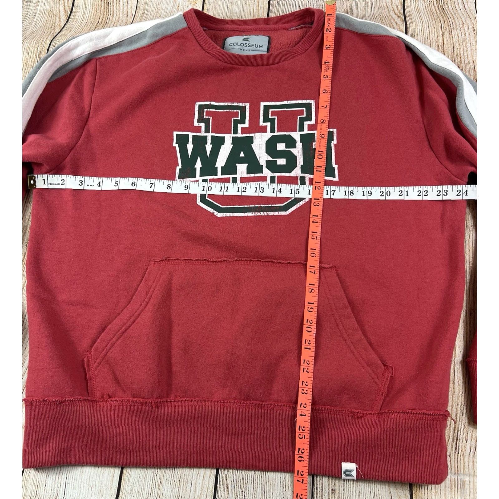 Vintage Colosseum Athletics Sweatshirt Red University Crewneck L Men Colosseum Wash U Washington University Pullover Size Large Size US L / EU 52-54 / 3 - 7 Thumbnail
