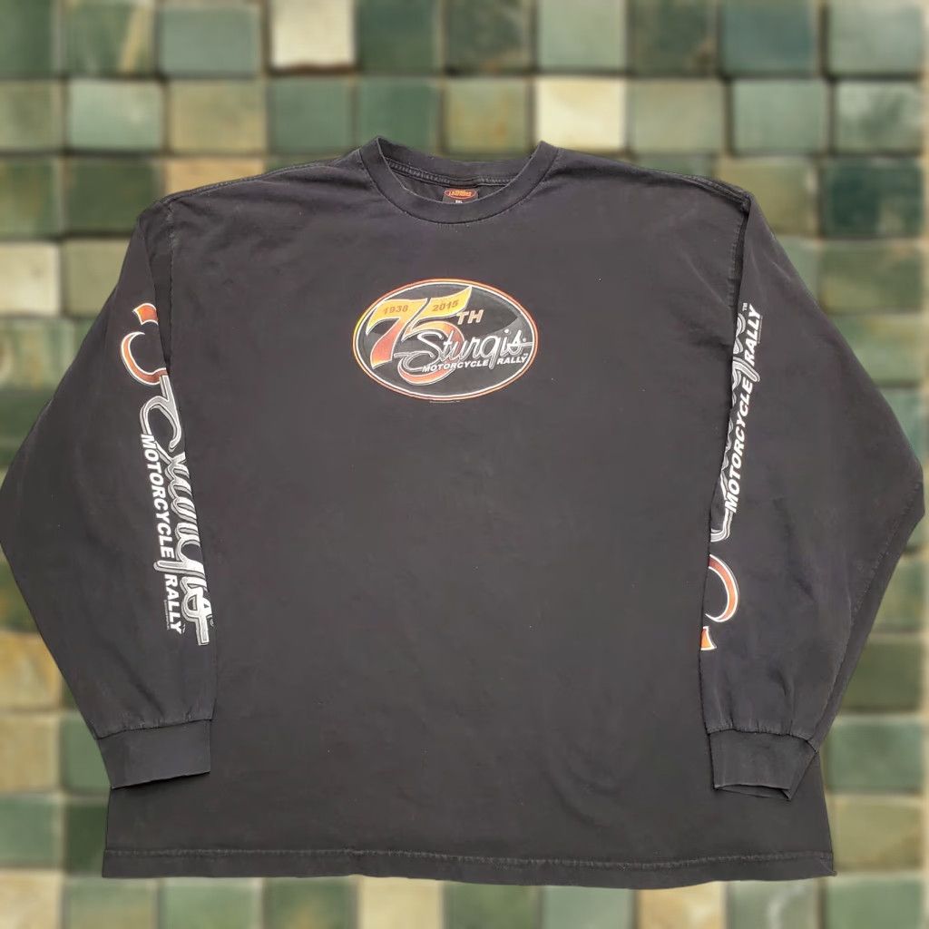 Vintage Sturgis Motorcycle Rally Shirt Men XXXL Black TEE 2015 75th Anniversary Biker Size US XXL / EU 58 / 5 - 1 Thumbnail