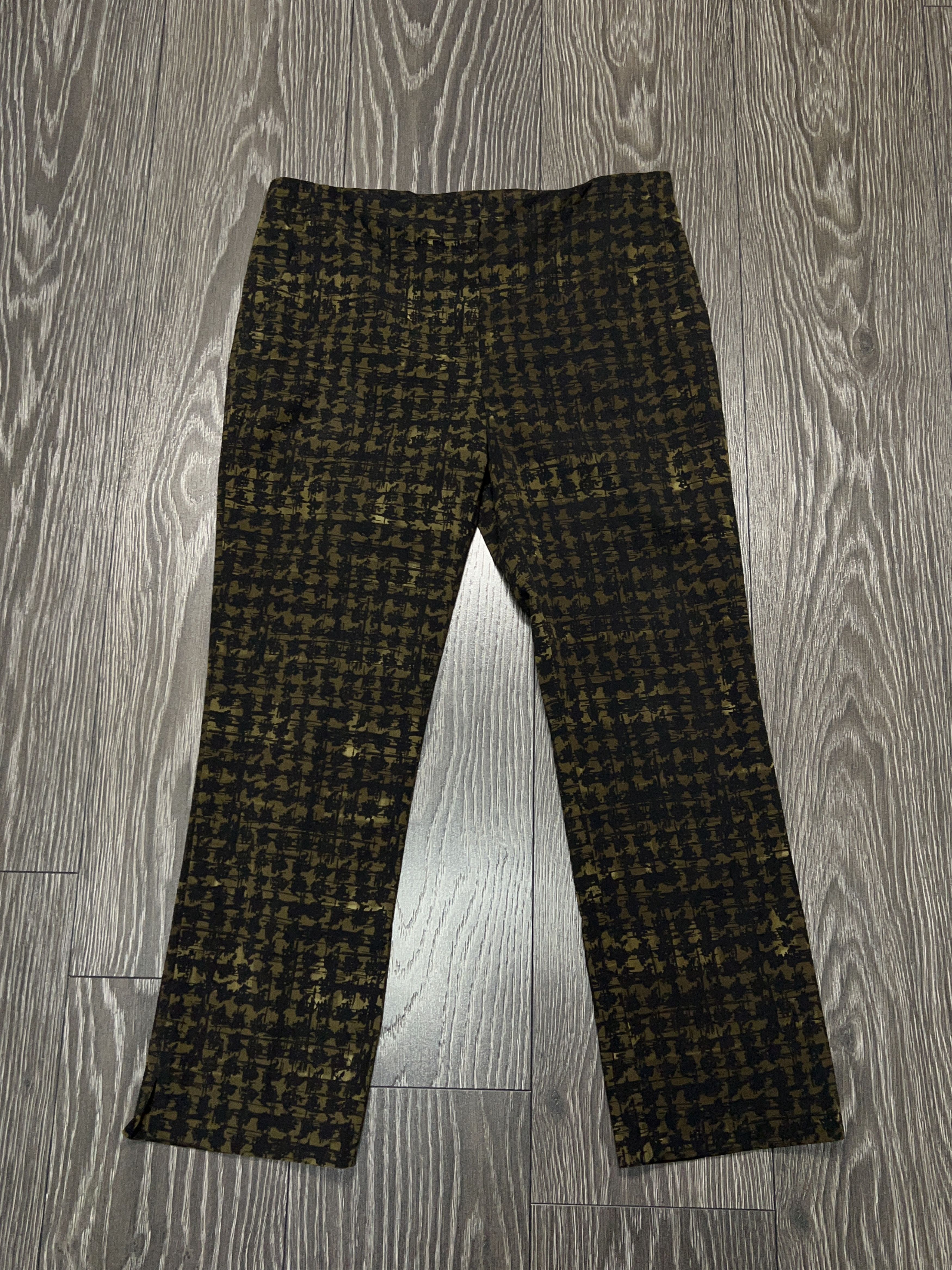 Prada Designer Abstract Houndstooth Print Pants Formal Trousers Size 28" / US 6 / IT 42 - 1 Thumbnail