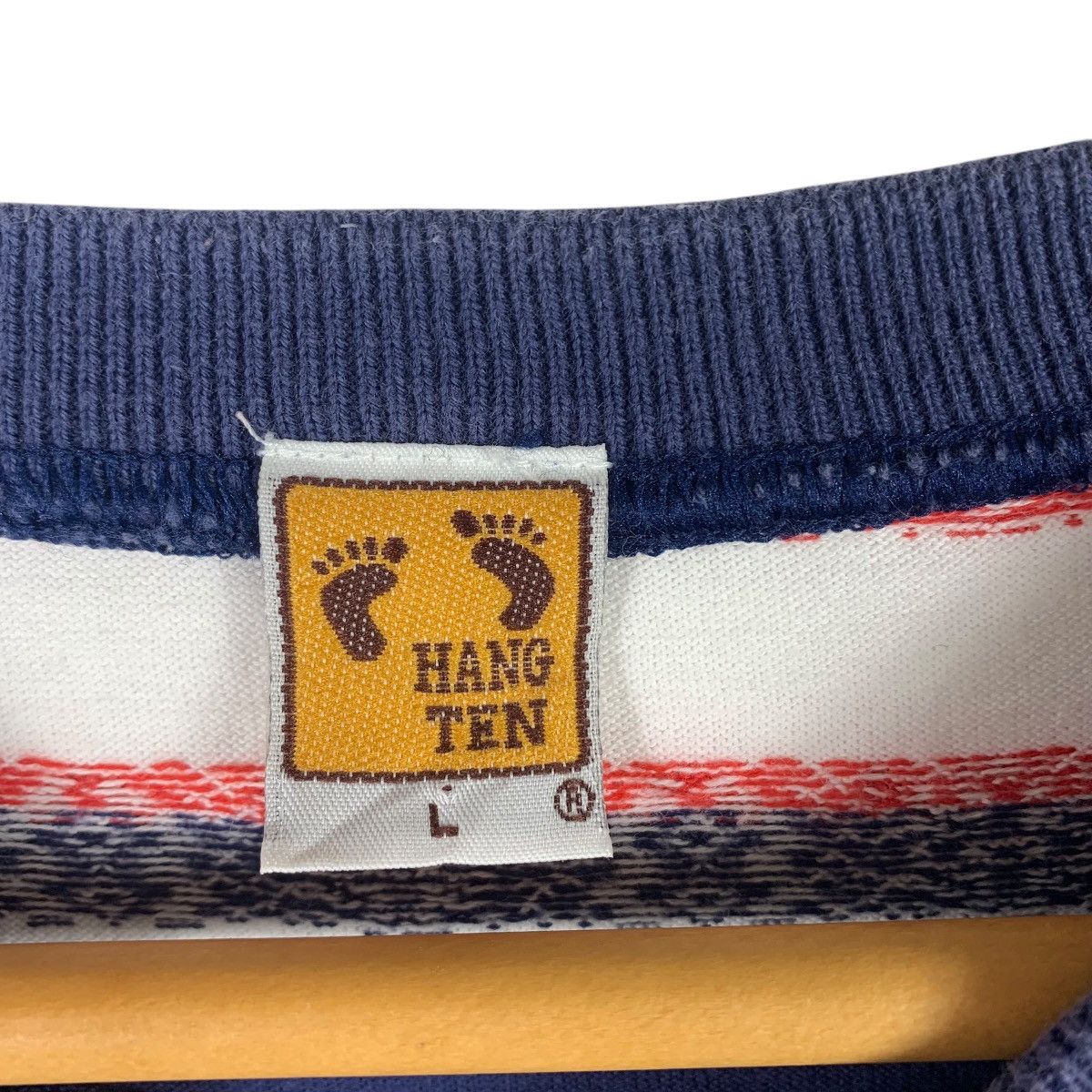 Hang Ten × Vintage Vintage HANG TEN stripe tee shirt Size US L / EU 52-54 / 3 - 3 Thumbnail