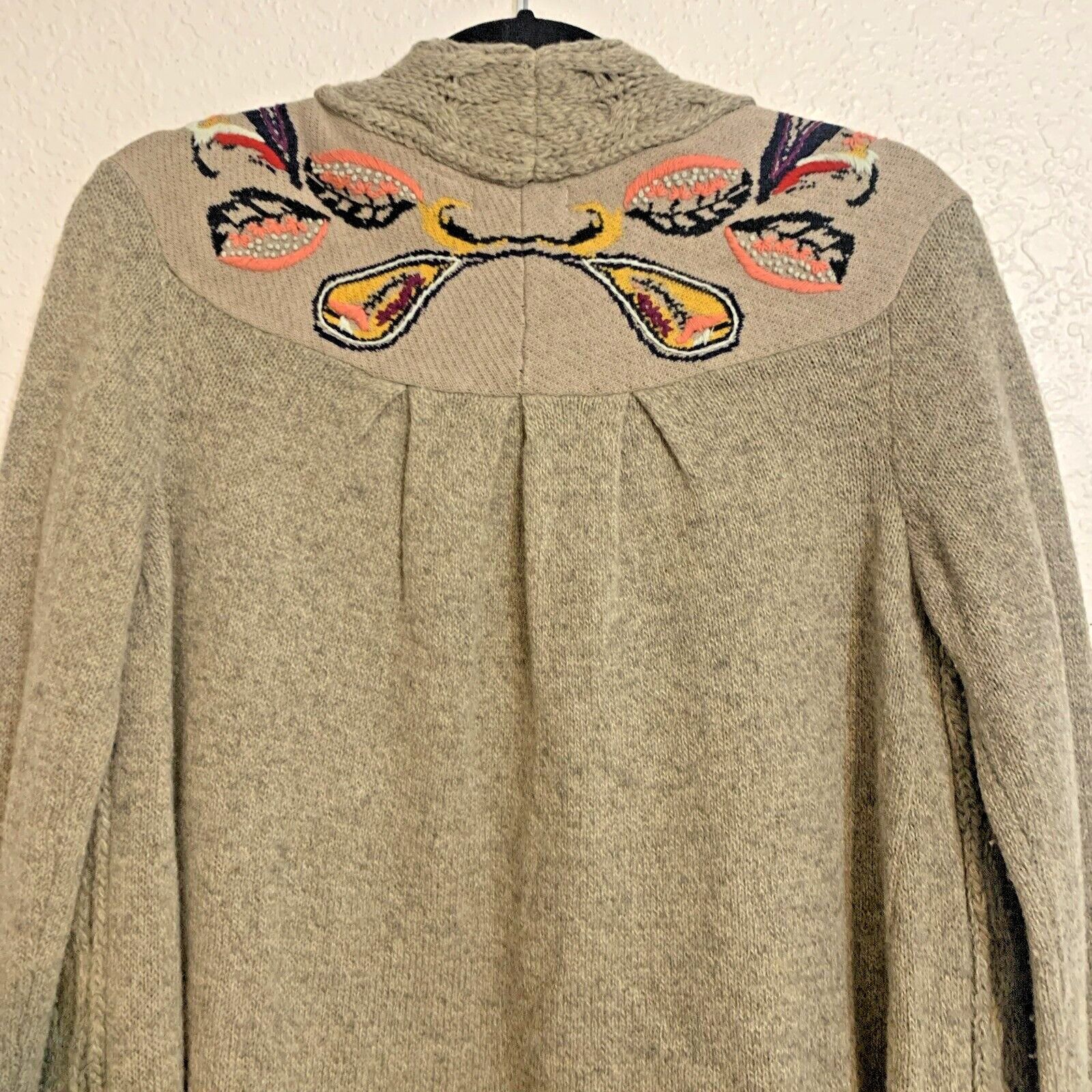 Anthropologie Anthropologie Sleeping Snow Folklore Embroidered Cardigan Sz Size S / US 4 / IT 40 - 7 Thumbnail