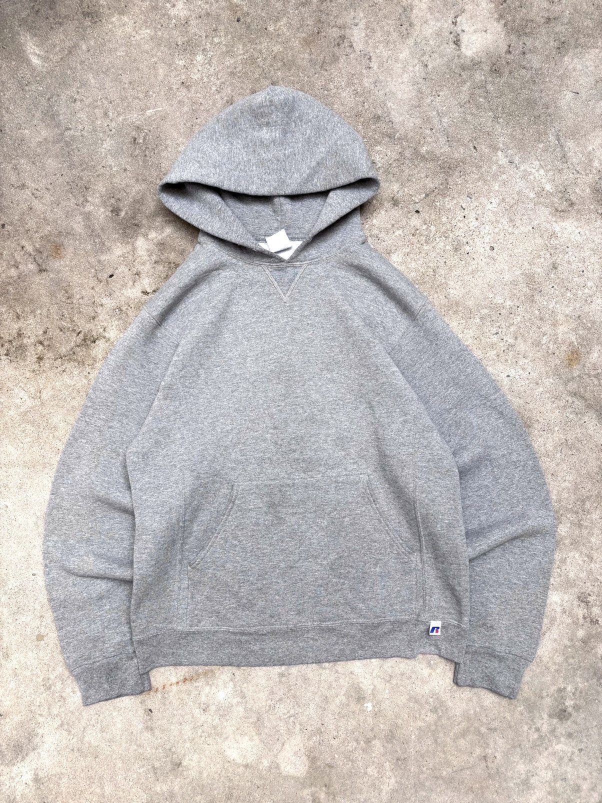 Vintage Vintage Grey Russell Athletic Hoodie Blank Size US M / EU 48-50 / 2 - 4 Thumbnail