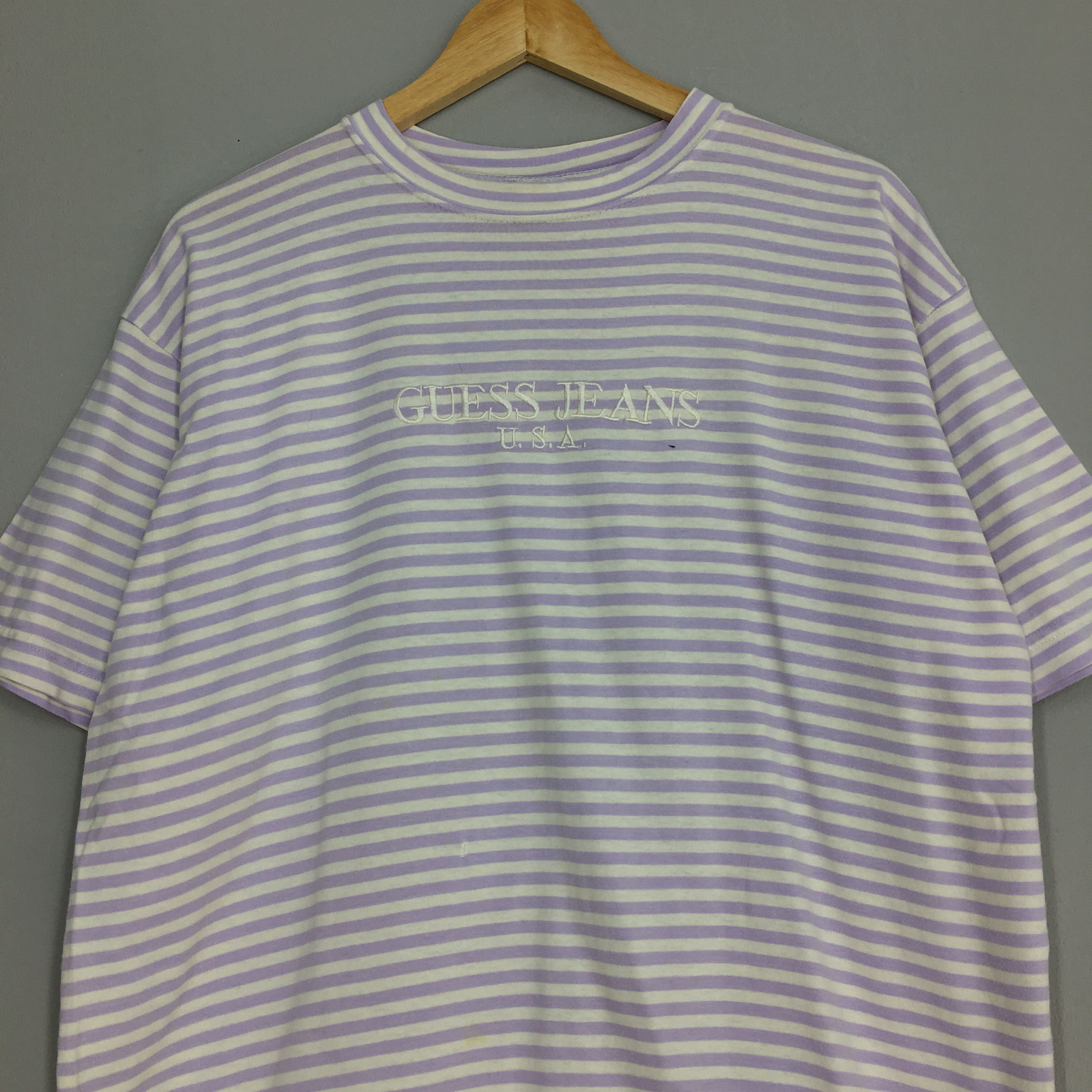 A$AP Rocky × Guess × Vintage Vintage Guess Jeans Usa Asap Rock Stripes Tshirt Medium Size US M / EU 48-50 / 2 - 2 Thumbnail