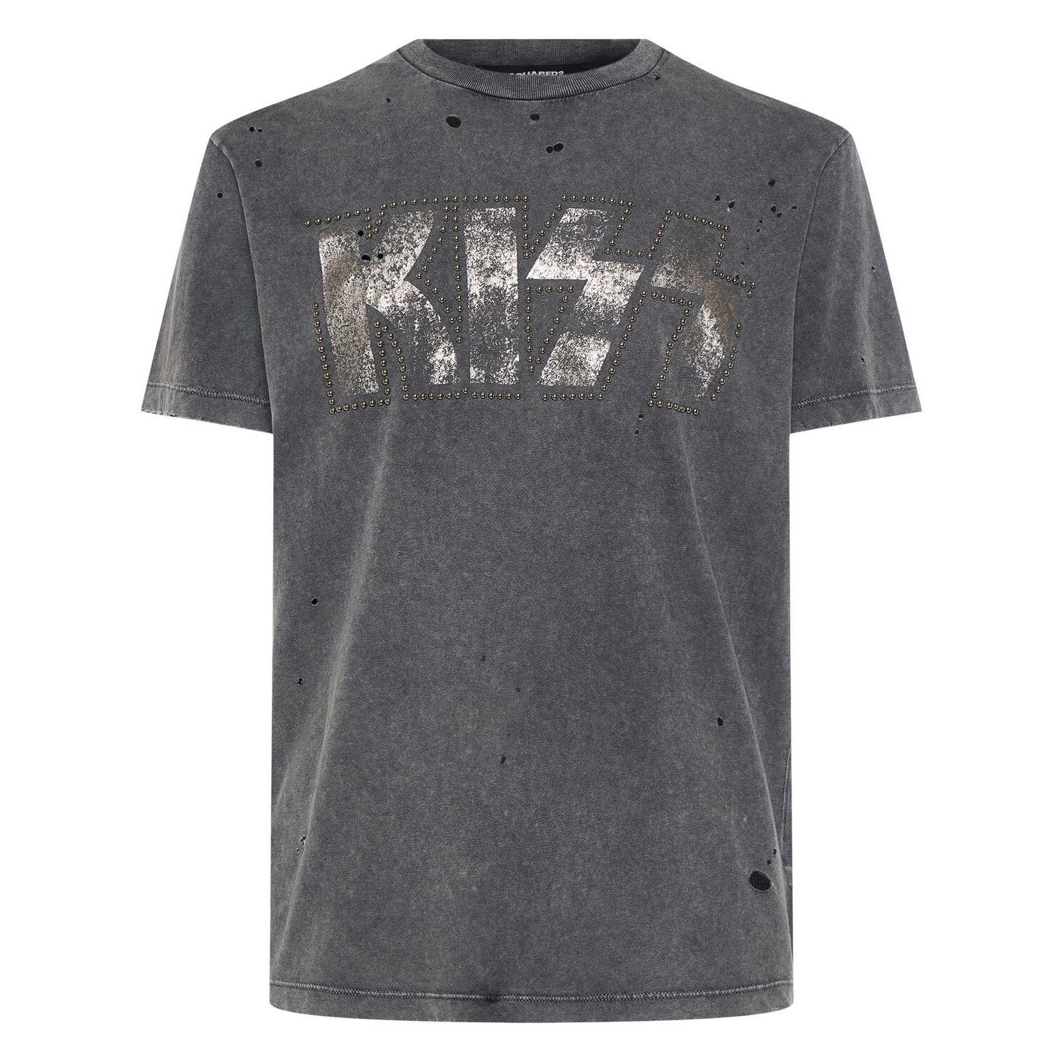 Dsquared2 DSQUARED2 Gray Cotton T-Shirt New & Authentic (Men's size:S; Size US S / EU 44-46 / 1 - 1 Thumbnail