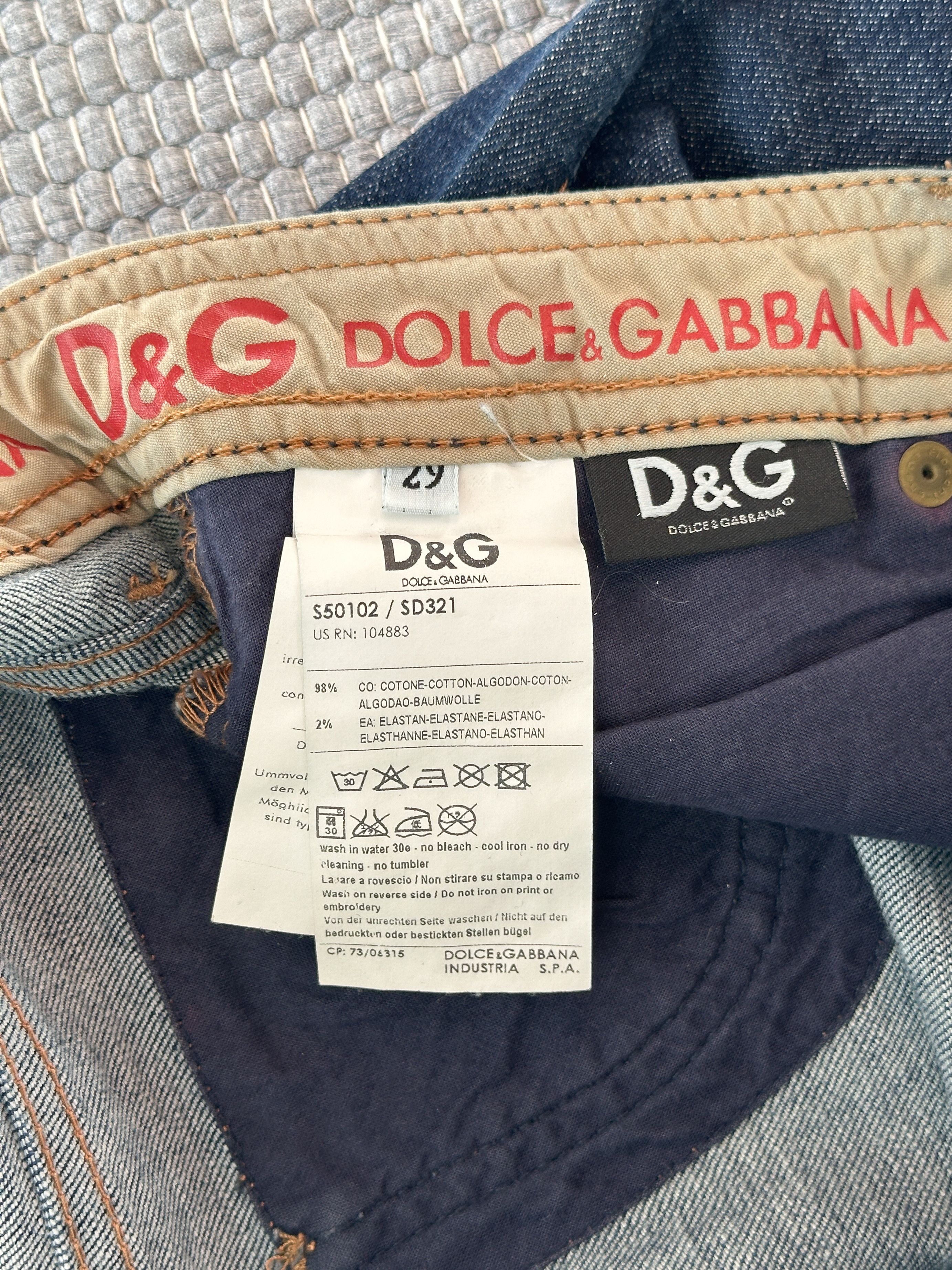 Dolce & Gabbana Vintage Dolce & Gabbana D&G Cool Denim Jeans Size 29" - 9 Thumbnail