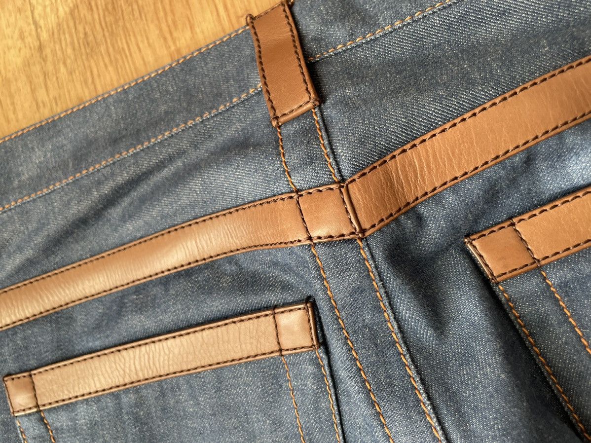 Prada Prada Lather Denim Pants Size US 32 / EU 48 - 4 Thumbnail
