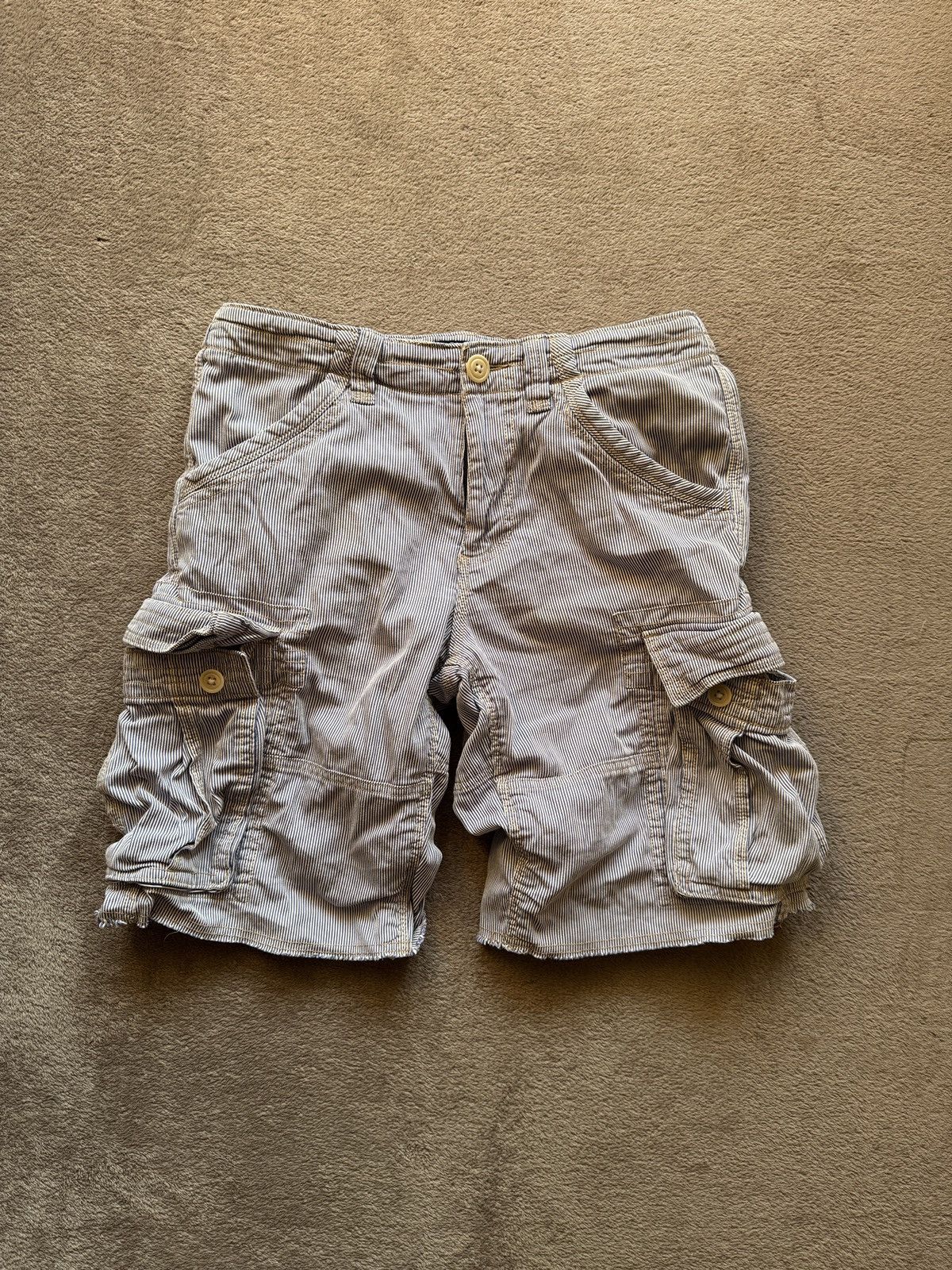 Denim & Supply Ralph Lauren × Polo Ralph Lauren × Vintage Vintage Polo Jeans Co Baggy Fit Cargo Shorts 90s Y2K Size US 30 / EU 46 - 1 Thumbnail