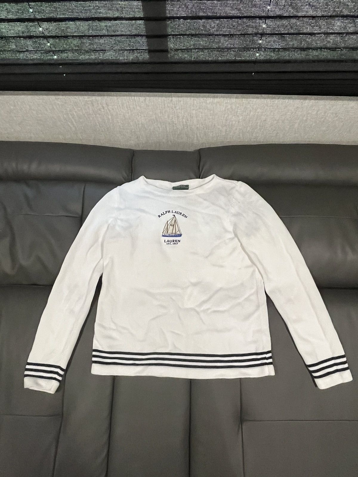 Polo Ralph Lauren White Polo Sweater Size US S / EU 44-46 / 1 - 1 Preview