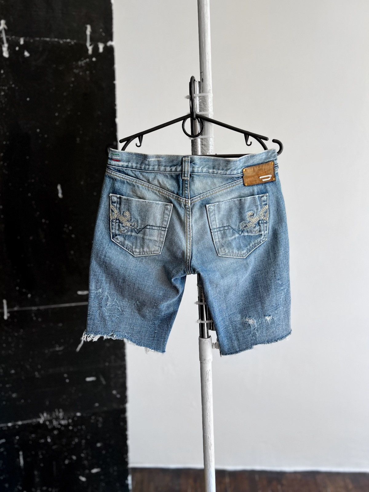 Designer × Diesel Diesel Doozy Wash 0071J Women’s Blue Denim Jean Shorts Size 27" / US 4 / IT 40 - 3 Thumbnail