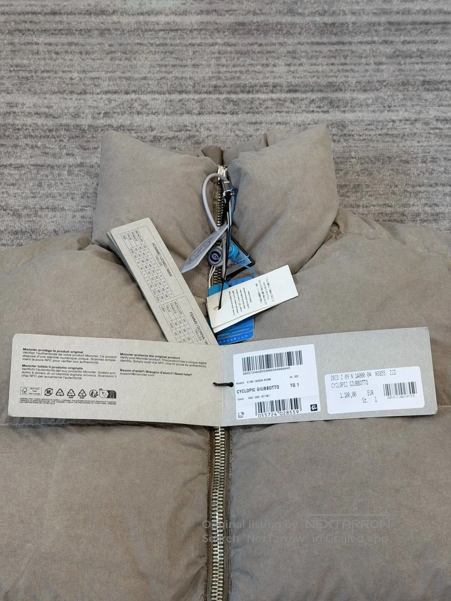 Moncler Genius Rick Owens Moncler Cyclopic Giubbotto. Size US S / EU 44-46 / 1 - 4 Thumbnail