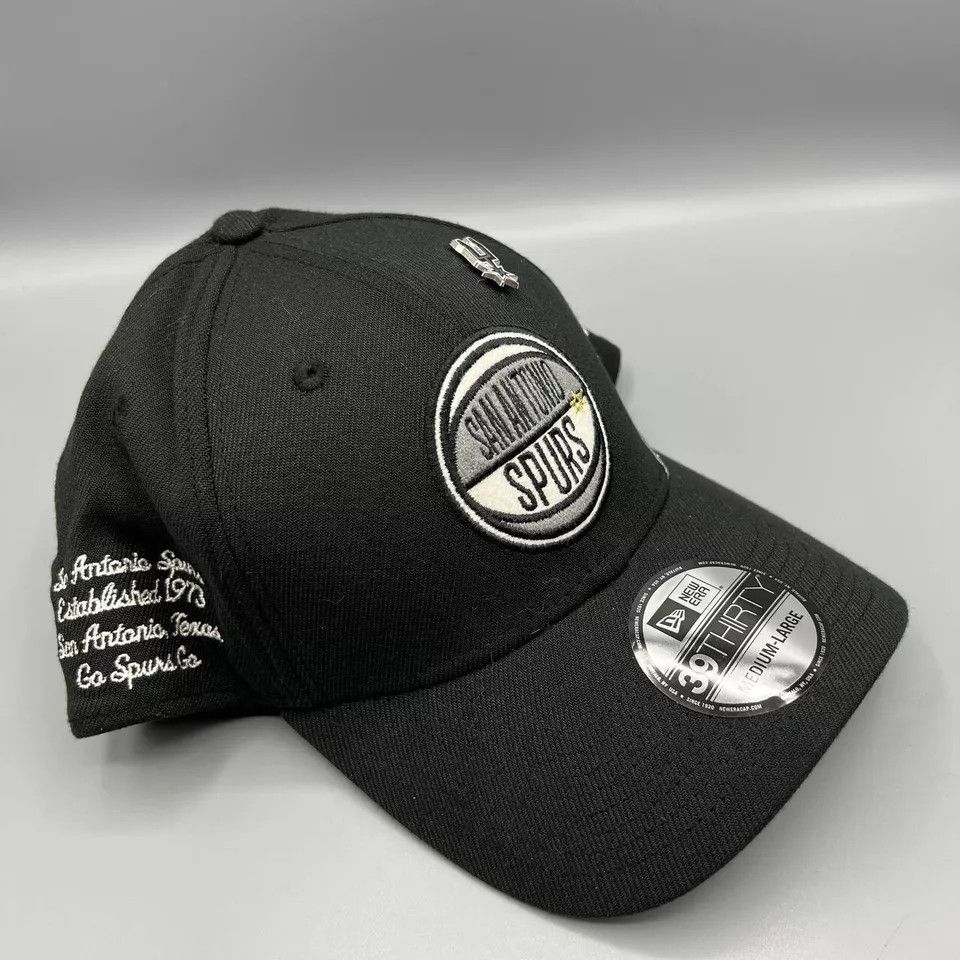 New Era San Antonio Spurs Hat Men M-L Stretch Fitted Cap New Size ONE SIZE - 3 Thumbnail