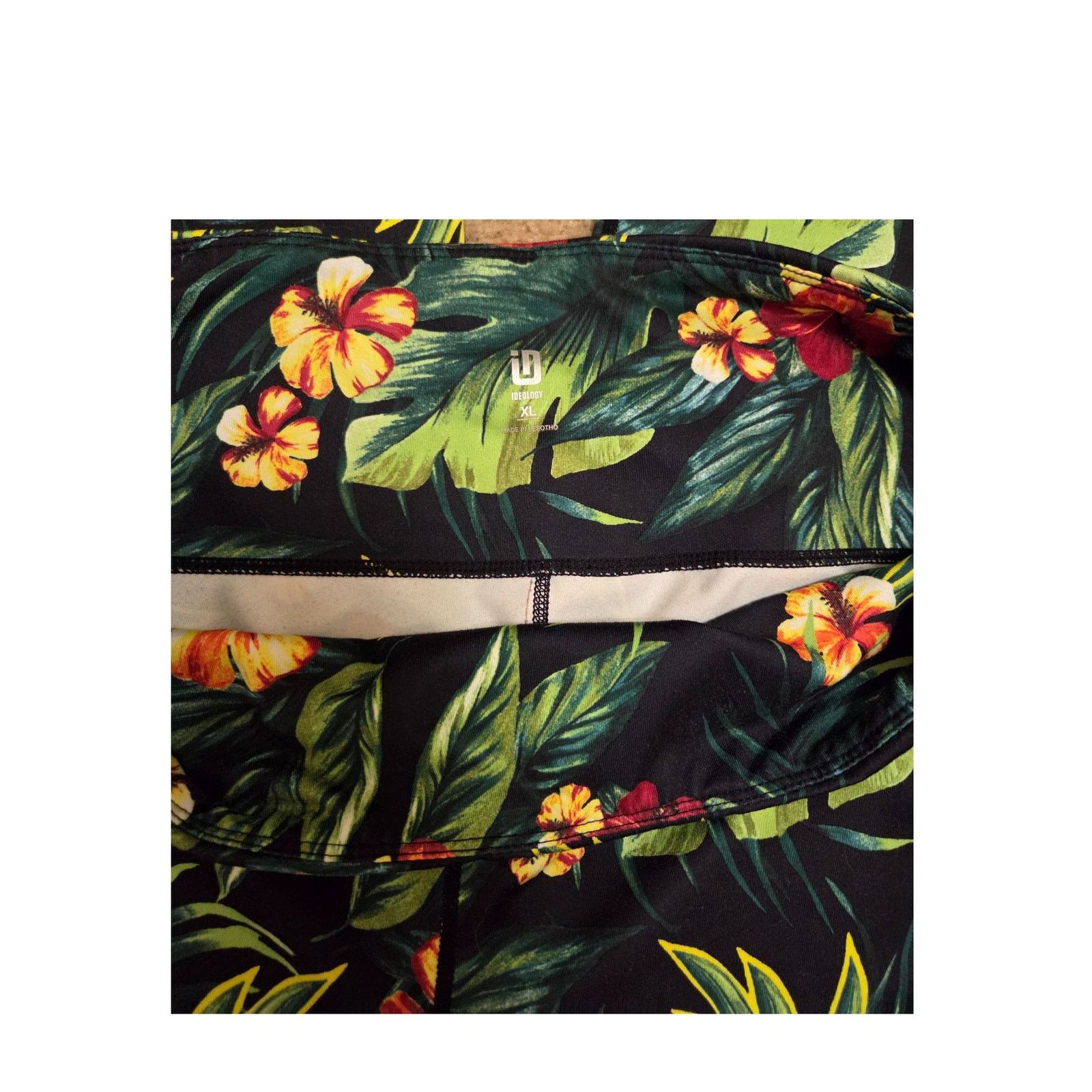 Macys Ideology Floral Hawaii Print Leggings Women’s XL Size 36" / US 14 / IT 50 - 3 Thumbnail