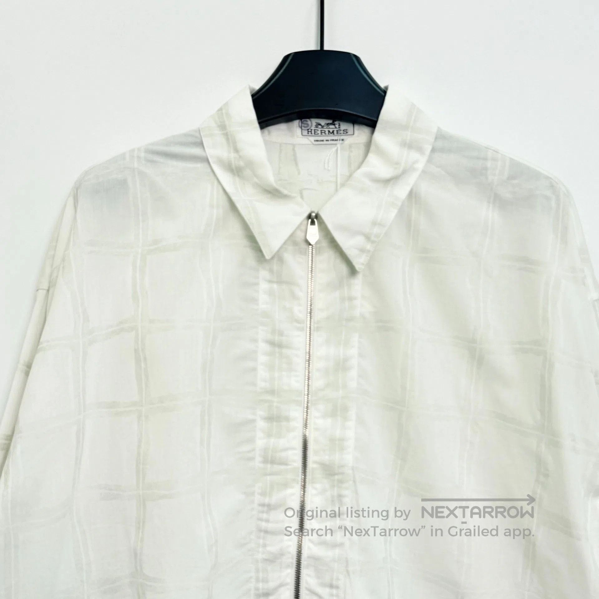 Hermes Hermes White Subtle Check Half. Size US XS / EU 42 / 0 - 2 Thumbnail