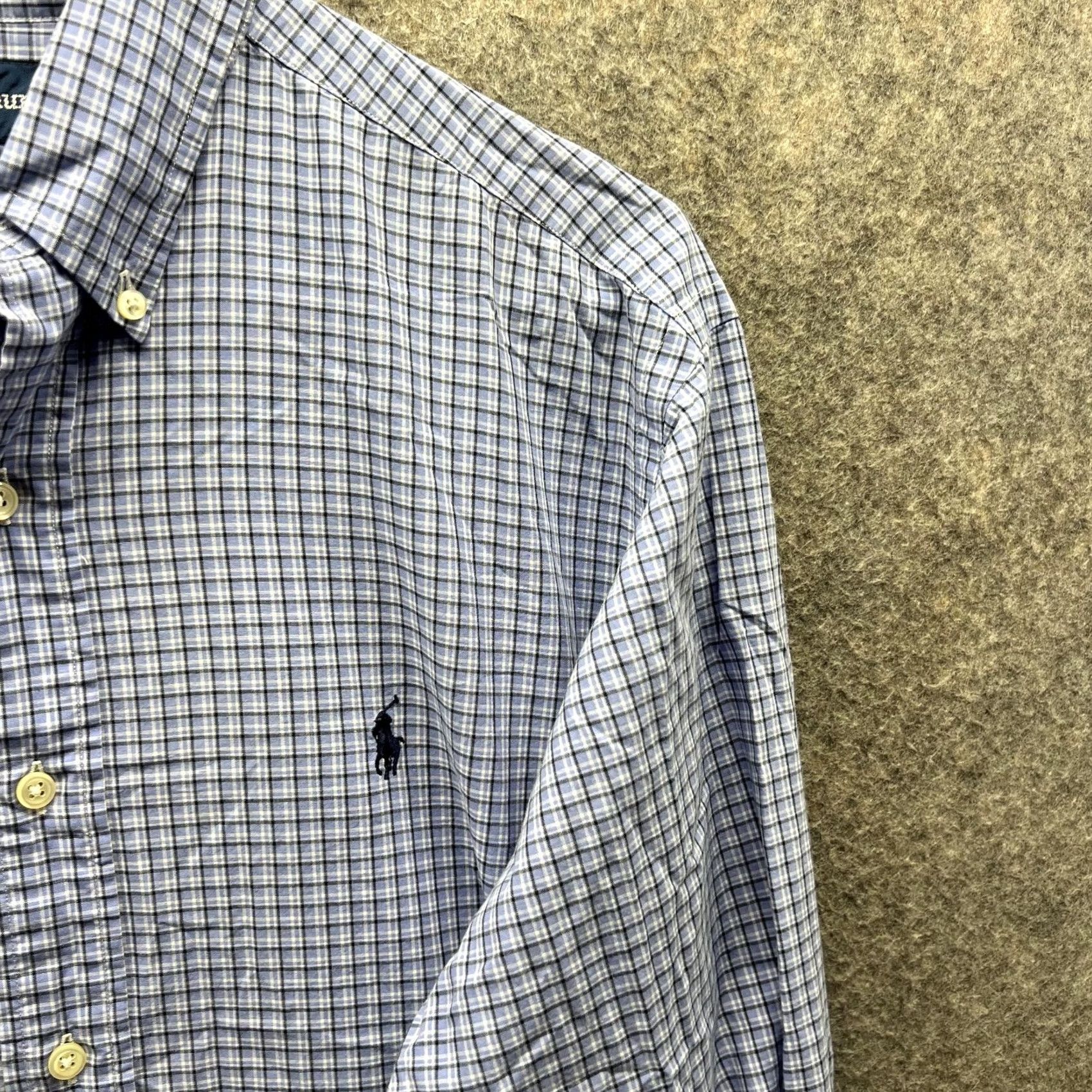 Ralph Lauren Ralph Lauren Shirt Men 15 32/33 Plaid Blue Casual Button-Down Yarmouth Vintage Size US M / EU 48-50 / 2 - 4 Thumbnail