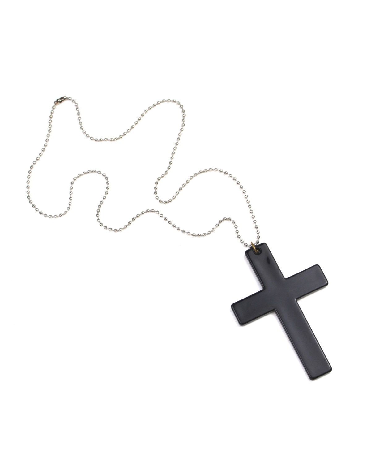 Japanese Brand 2000S JAPANESE MADE BLACK CROSS PENDANT NECKLACE Size ONE SIZE - 3 Thumbnail